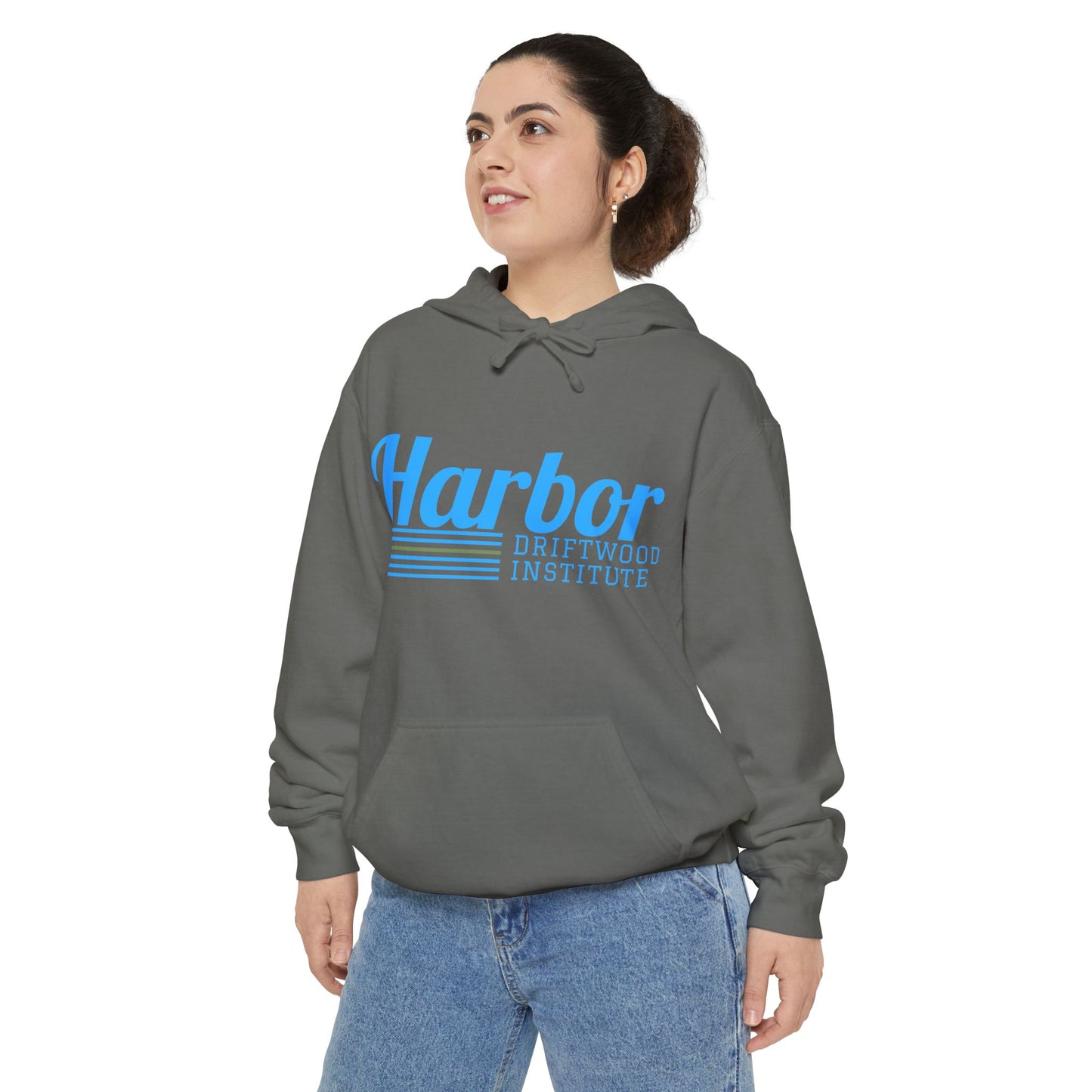 Harbor Driftwood Institute Hoodie | Cozy Unisex Sweatshirt, Casual Wear, Beach Vibes, Gift for Him/Her, Perfect for Fall & Winter