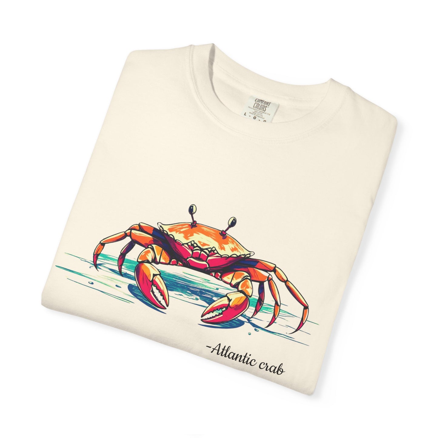 Atlantic Crab Graphic T-Shirt, 100% Ring-Spun Garment-Dyed Cotton