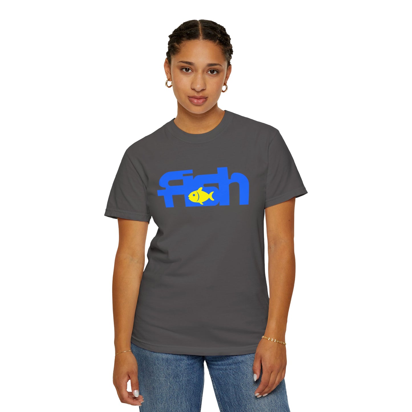 Fish Graphic T-Shirt for Casual Wear, Summer Vibes, Outdoors, Fishing Gifts, Eco-Friendly Apparel