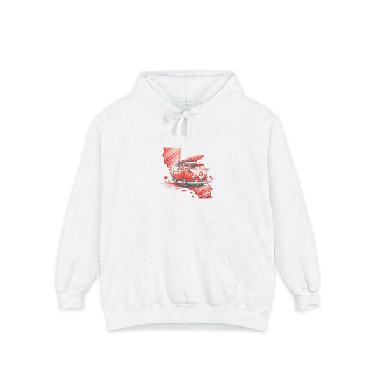 California Surfing Camp, Garment-Dyed Unisex Hoodie