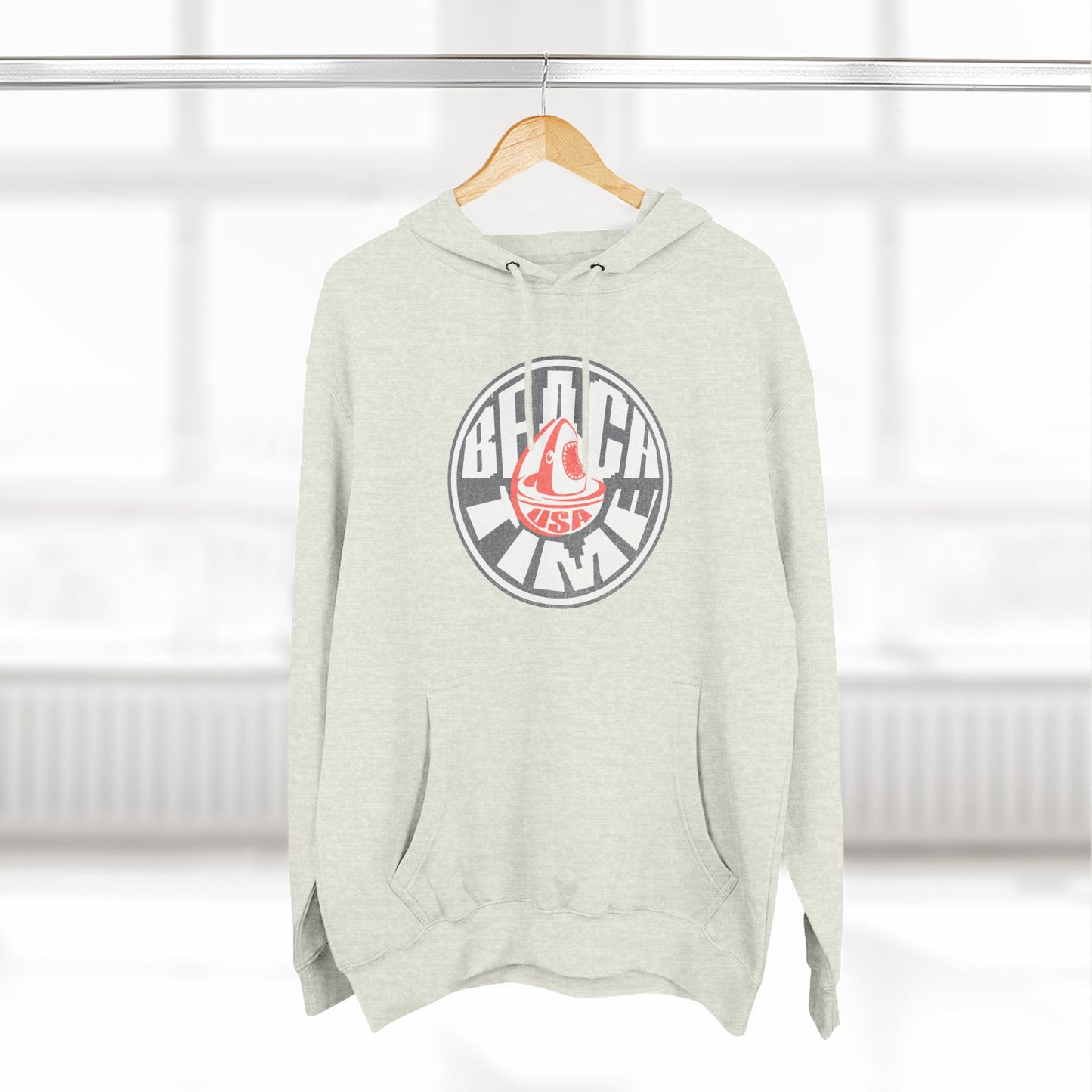 Sun Faded Beach Time Fleece Hoodie - Cozy Casual Wear for Beach Lovers, Perfect for Summer, Gift Idea, Unisex Hoodie, Everyday Comfort