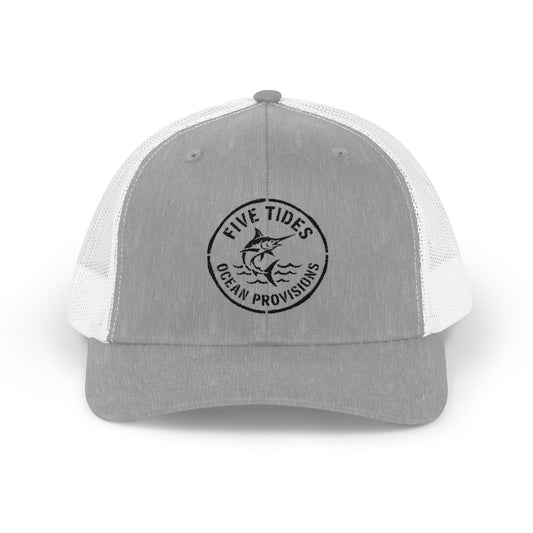 Five Tides Trucker Cap - Ocean Provisions Snapback Hat Summer Beach Trend