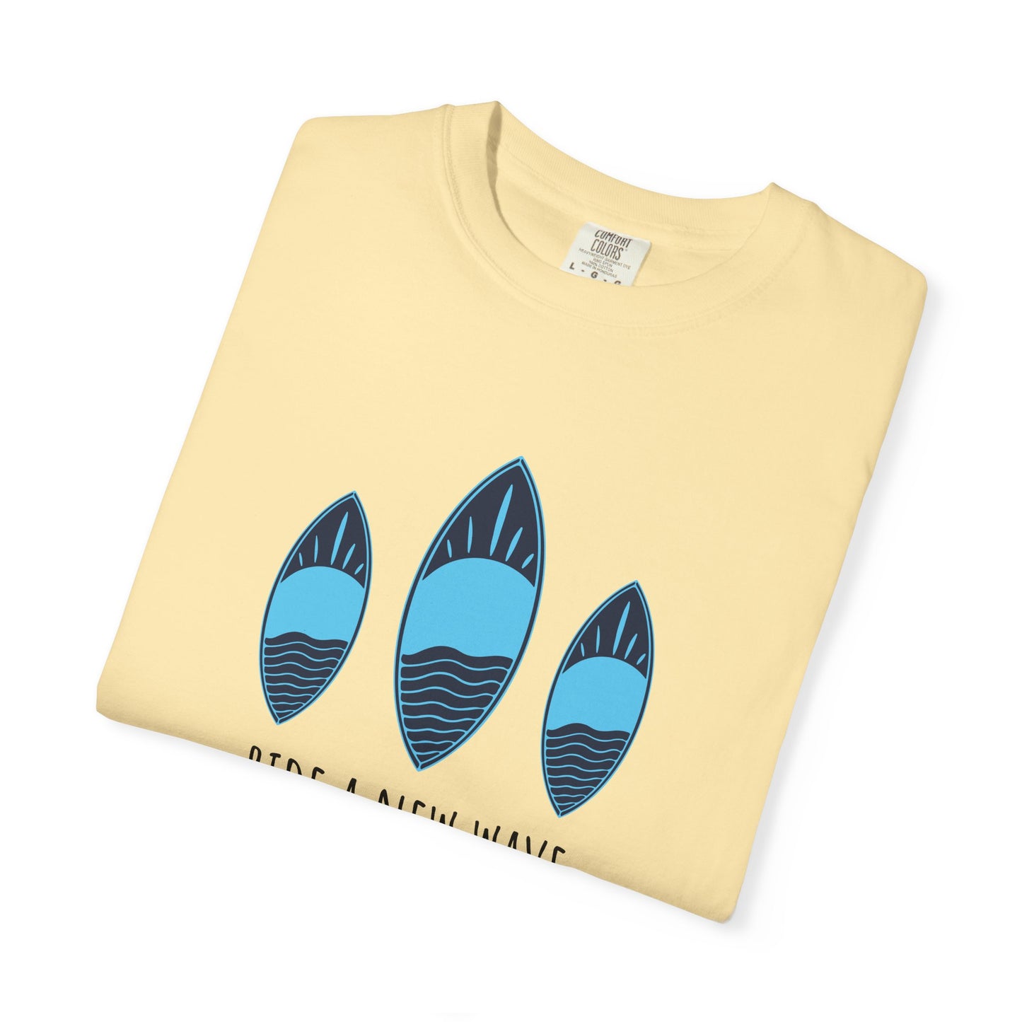 Ride A New Wave T-Shirt, 100% Ring-Spun Garment-Dyed Cotton