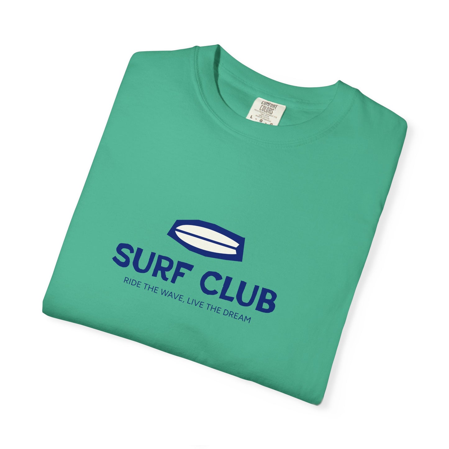 Surf Club Unisex Garment-Dyed T-shirt | Casual Beachwear, Summer Apparel, Surfing Gift, Vacation Outfit, Relaxed Fit