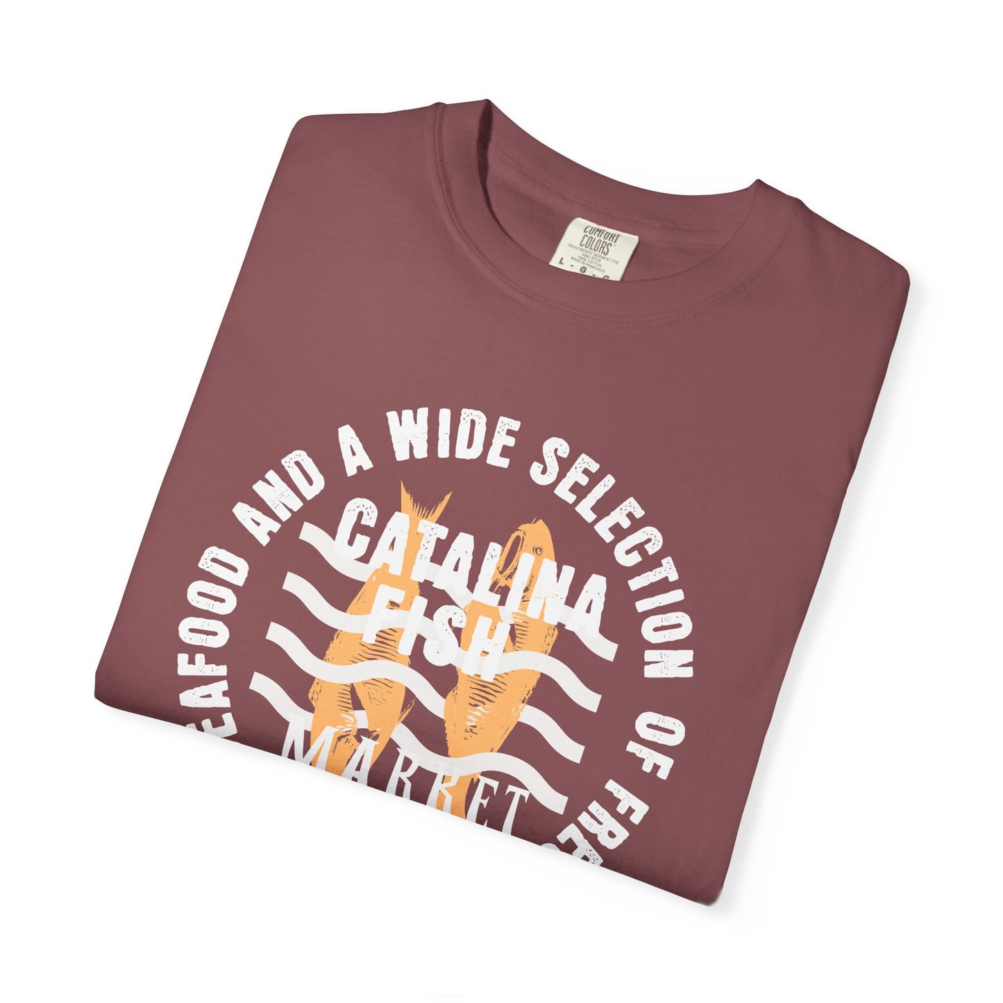 Catalina Fish Market Select T-Shirt, 100% Ring-Spun Garment-Dyed Cotton