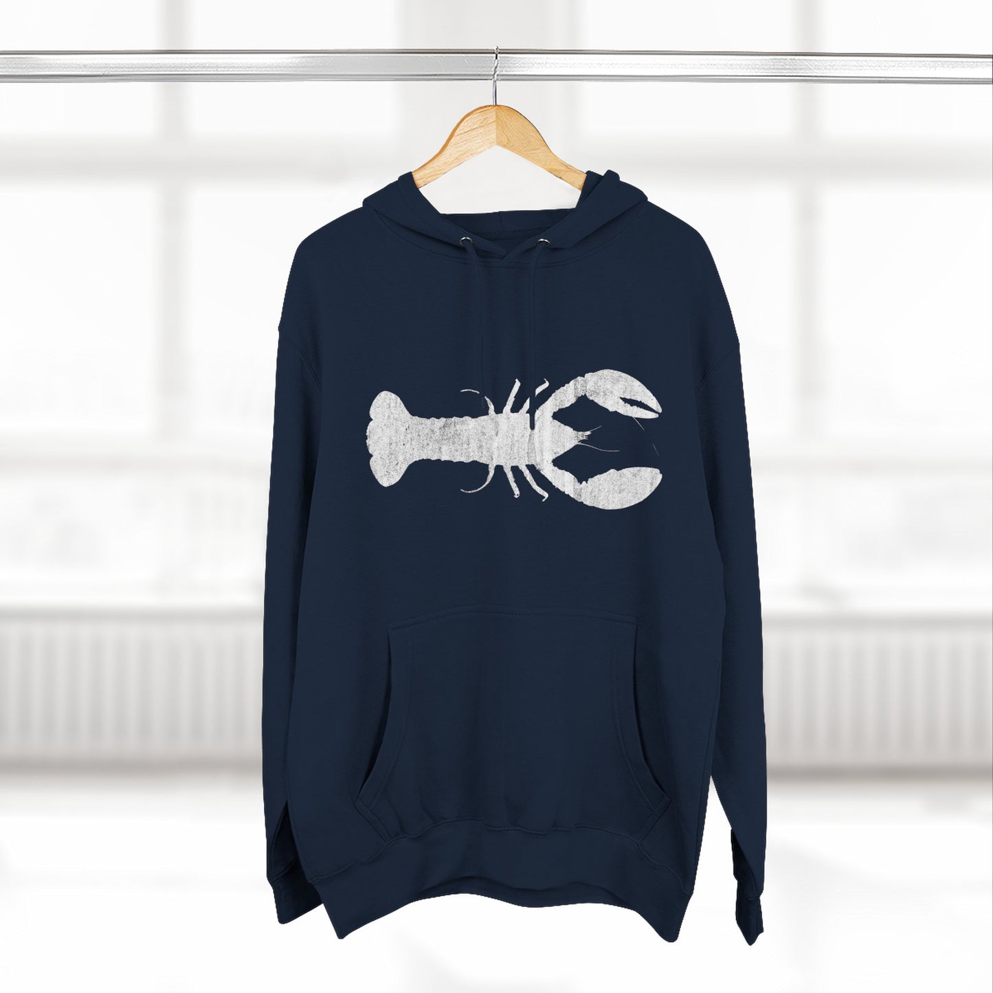 Lobster Fleece Hoodie - Cozy Pullover for Seafood Lovers, Casual Wear, Beach Days, Gift for Grill Masters, Maritime Style
