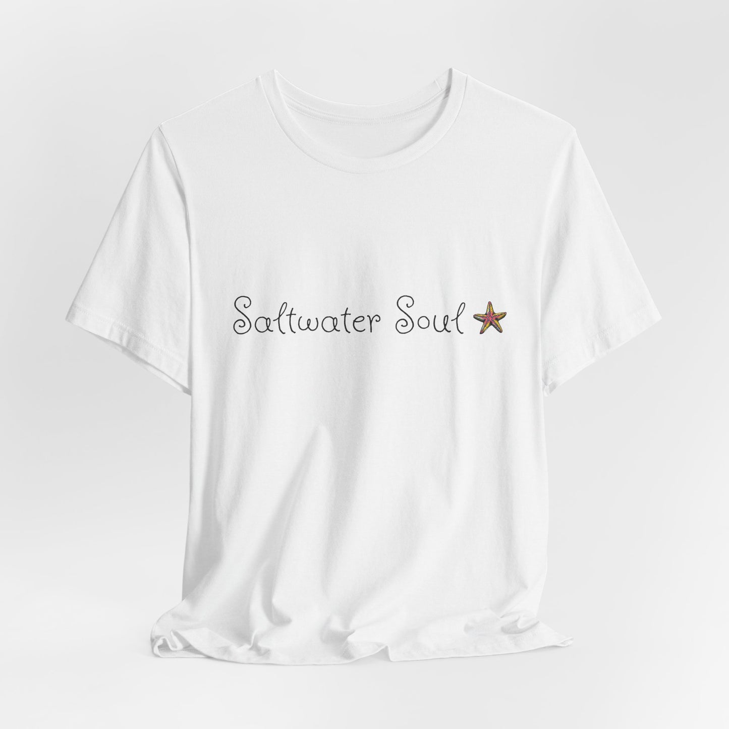 Saltwater Soul Unisex Casual Summer Tee Shirt, Beachwear, Gift for Travelers, Vacation Outfit, Relaxed Style, Trending Store, Cool T-Shirt