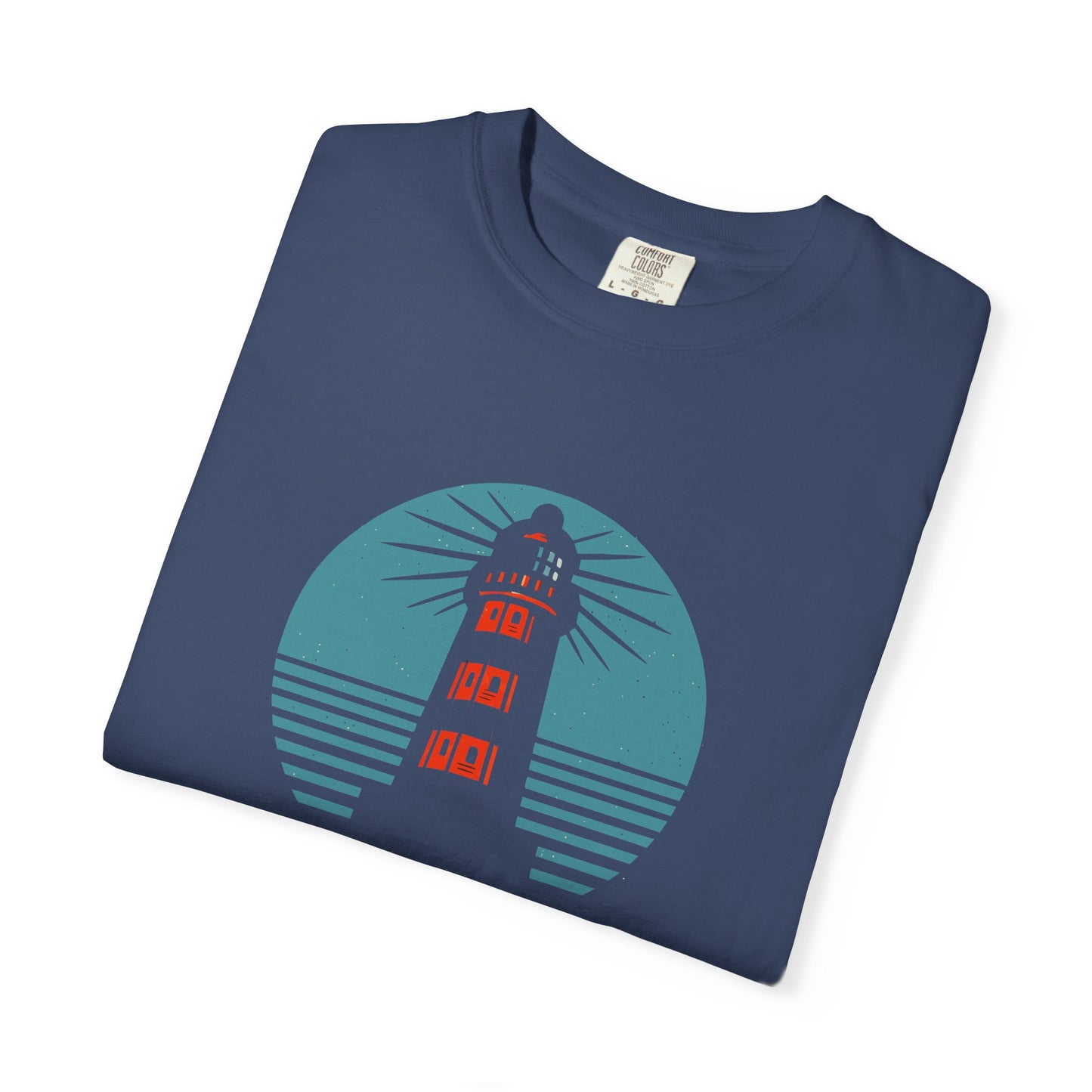 Nautical Lighthouse T-Shirt, Relaxed Fit, Unisex Casual Wear, Summer Style, Unique Gift for Beach Lovers, Adventure Attire