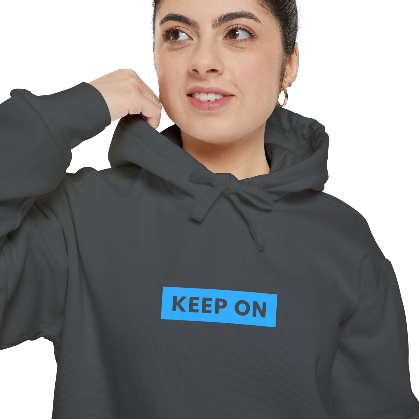Keep Surfing- Cozy Unisex Garment-Dyed Hoodie - Casual Wear for Beach Lovers, Perfect Gift for Surfers, Summer & Coastal Adventures