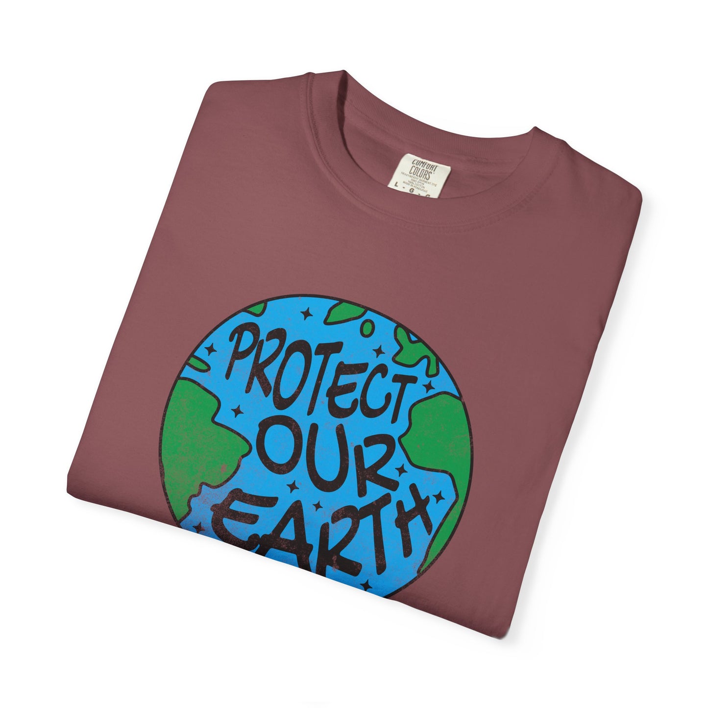 Protect Our Earth T-Shirt, 100% Ring-Spun Garment-Dyed Cotton