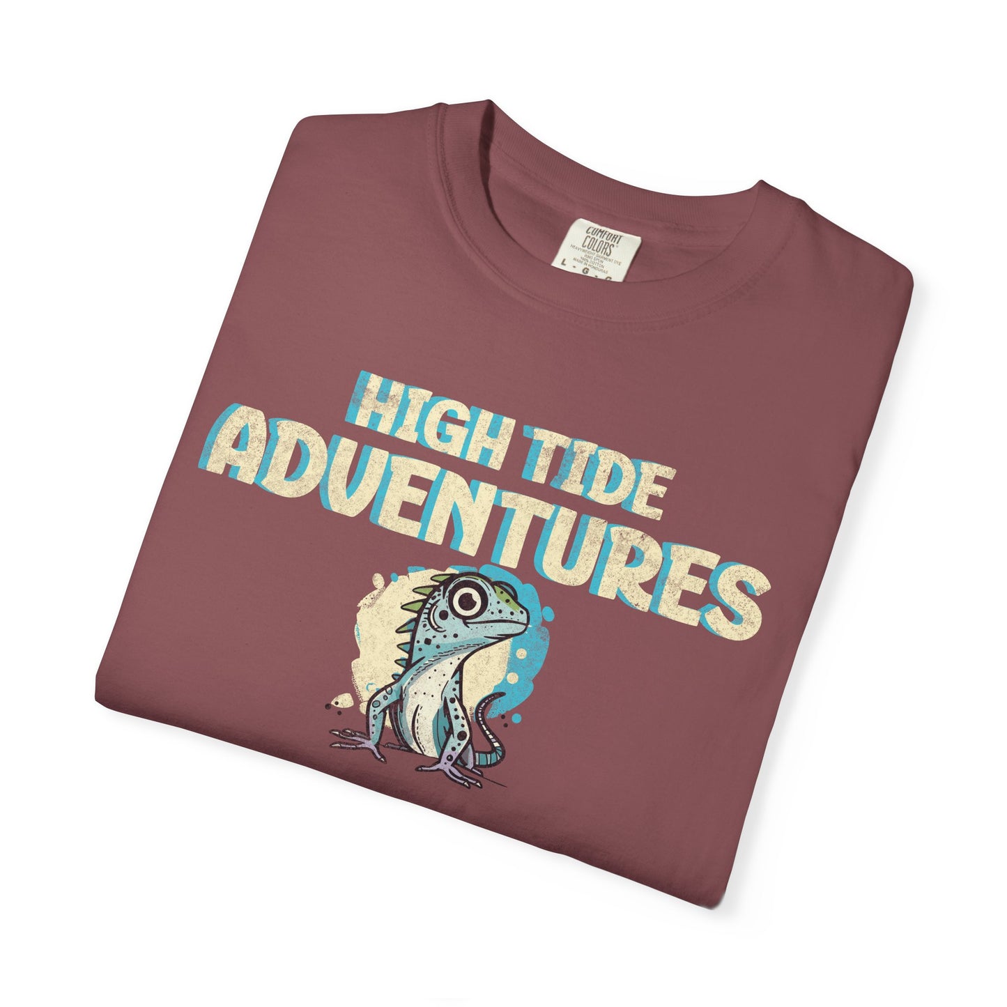 High Tide Adventures T-Shirt, 100% Ring-Spun, Garment-Dyed Cotton
