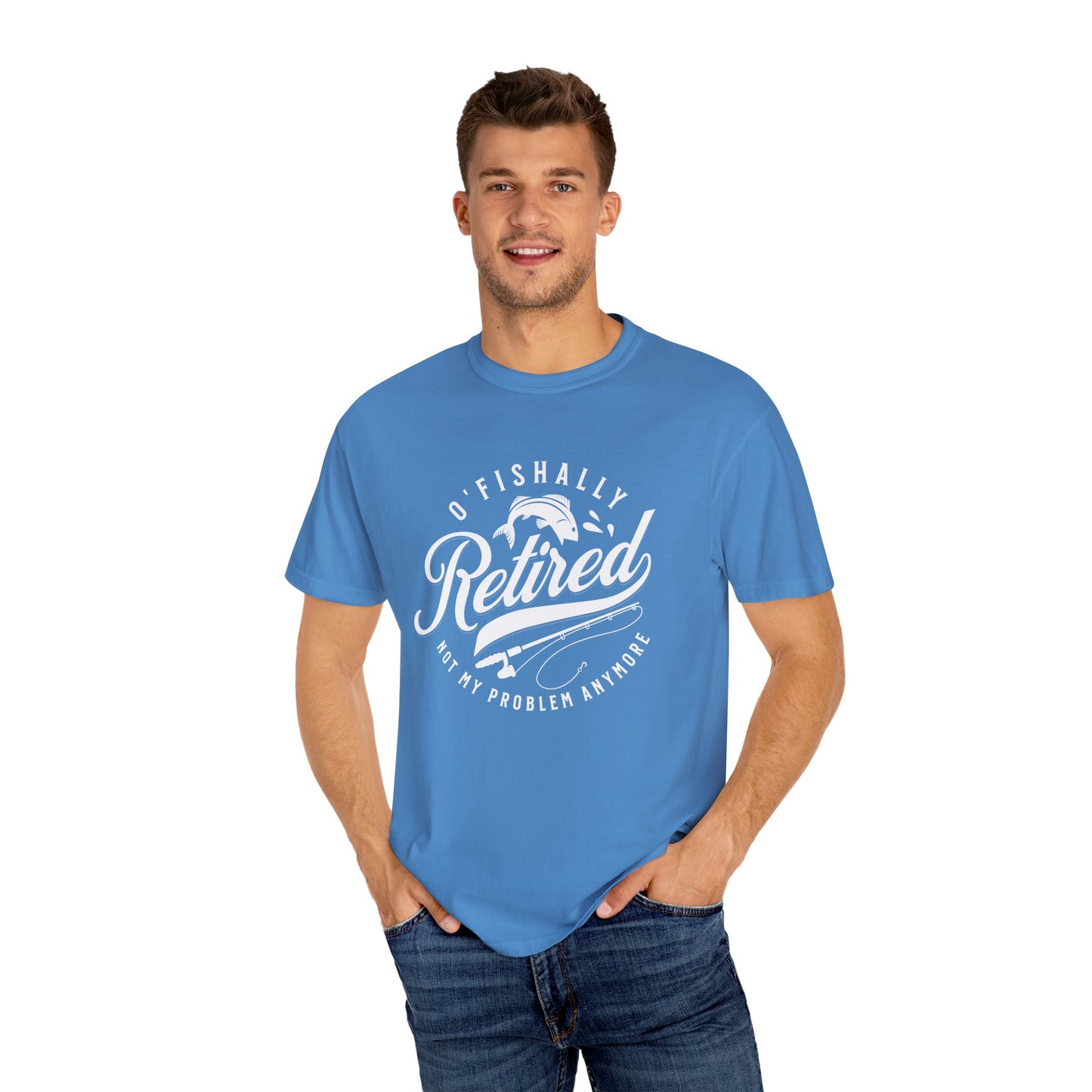 Retro Fishally Retired T-Shirt, Funny Retirement Gift, Unisex Tee for Fishermen, Ocean Lovers, Casual Wear, Birthday Gift