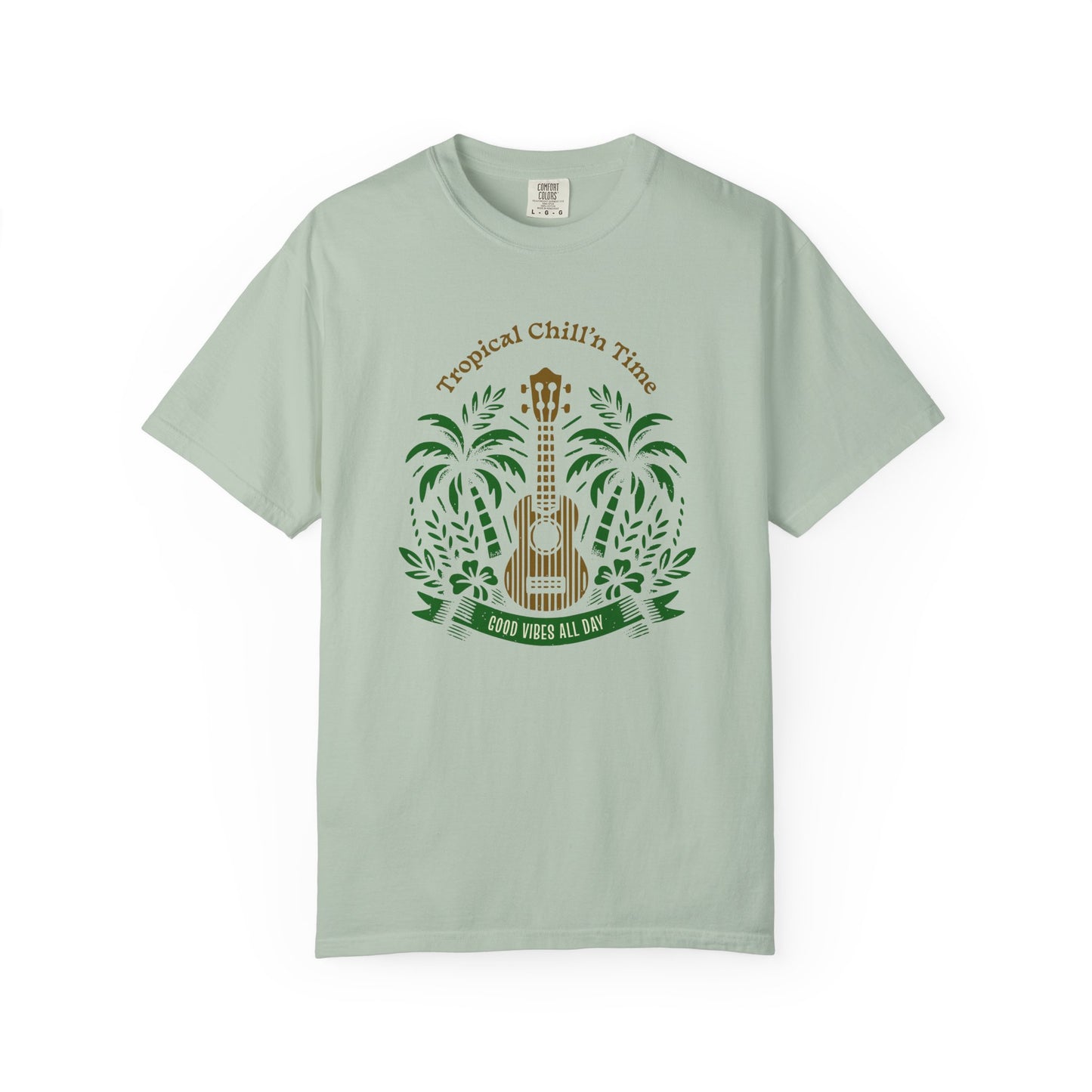 Tropical Chill T-Shirt, Summer Vibes Tee, Music Lover Gift, Beach T-Shirt, Relaxation Shirt, Unisex Tee for Vacations