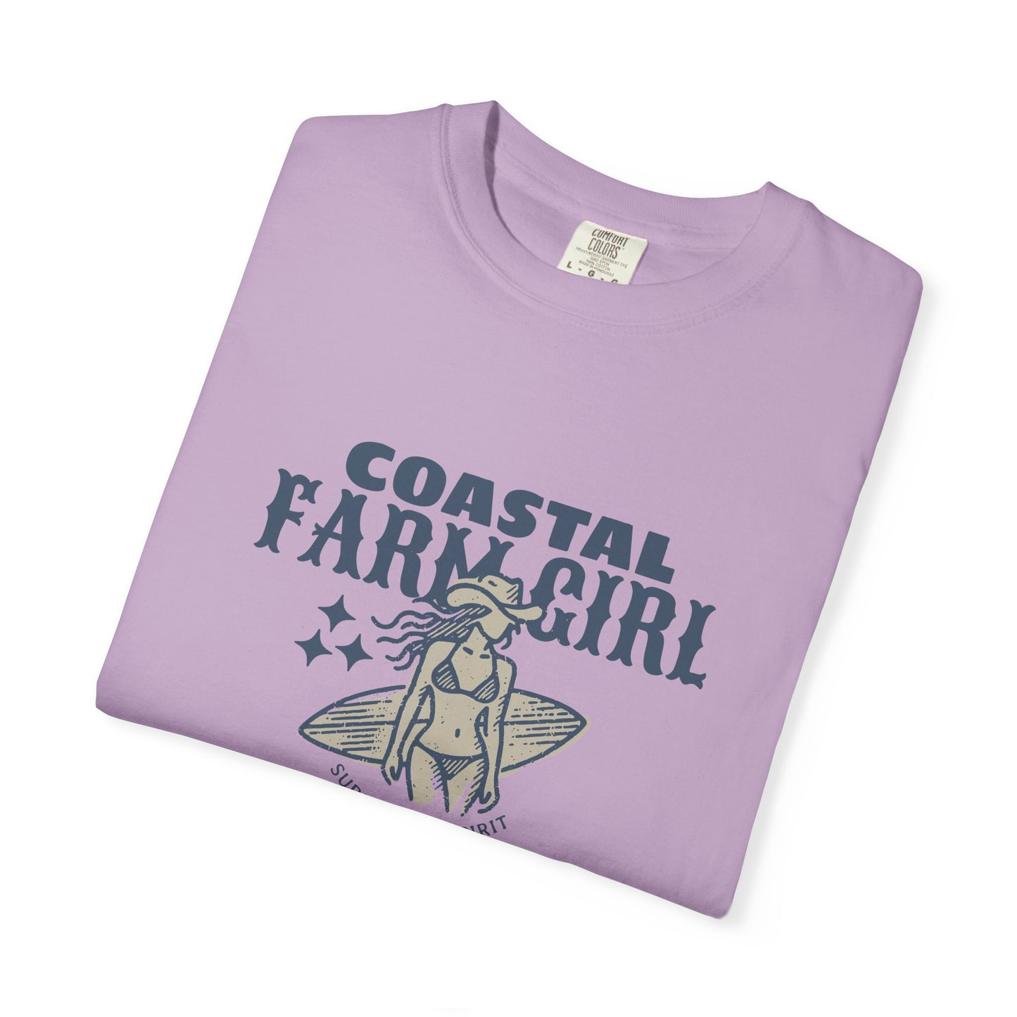 Coastal Farm Girl T-shirt, Unisex Tee for Beach Lovers, Casual Summer Wear, Gift for Surf & Farm Enthusiasts, Vintage Style Cotton Top