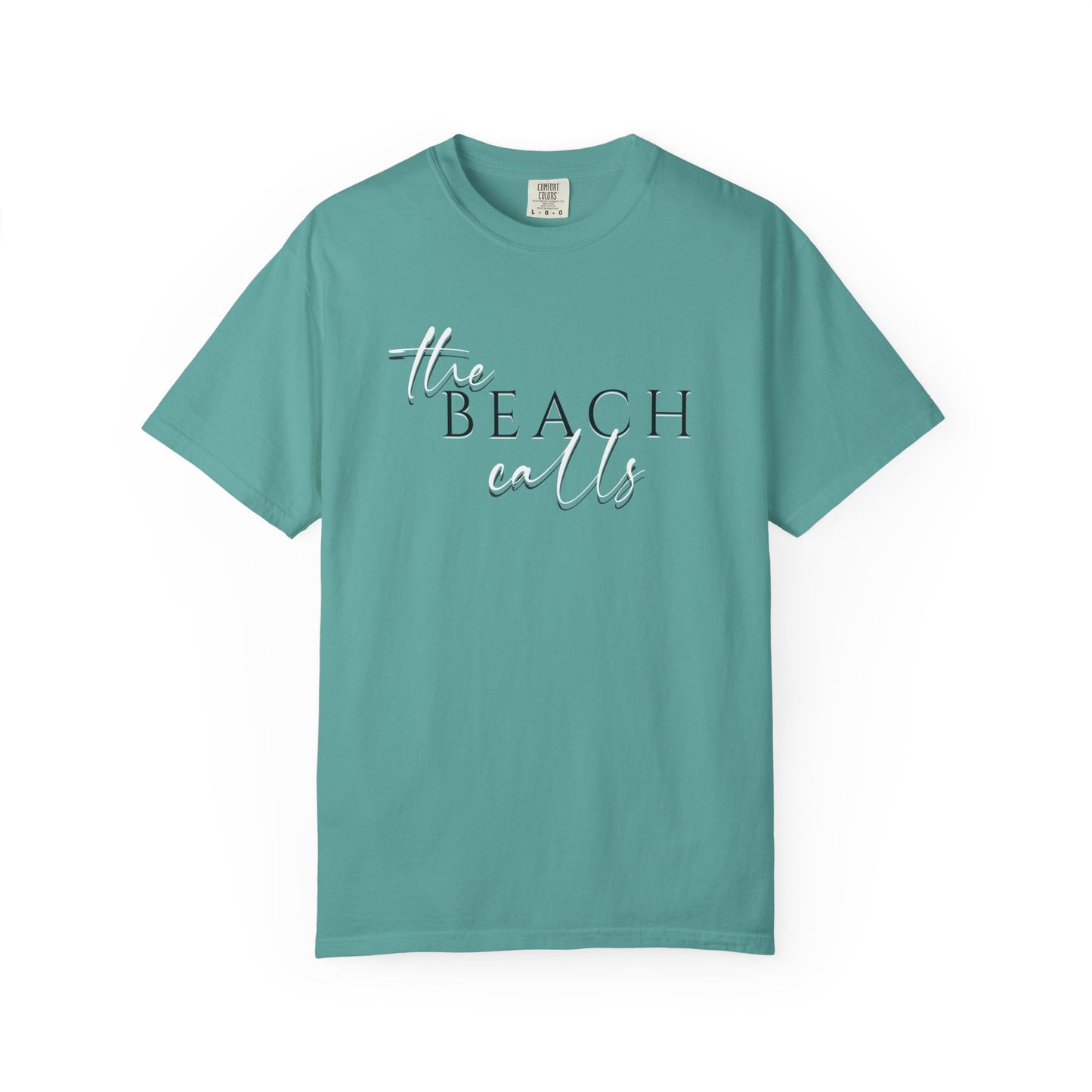The Beach Calls T-shirt, 100% Ring-Spun Garment-Dyed Cotton
