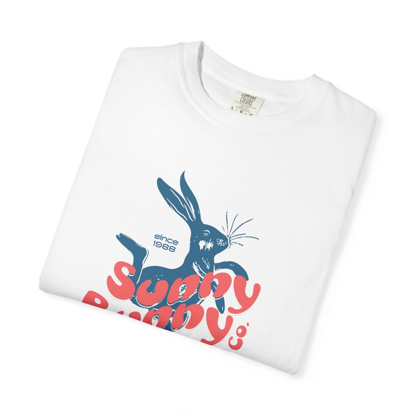 Playful Bunny Surfer Unisex Vintage T-shirt for Surf Lovers, Graphic Tee, Beachwear, Summer Vacay, Unique Gift for Her Or Him
