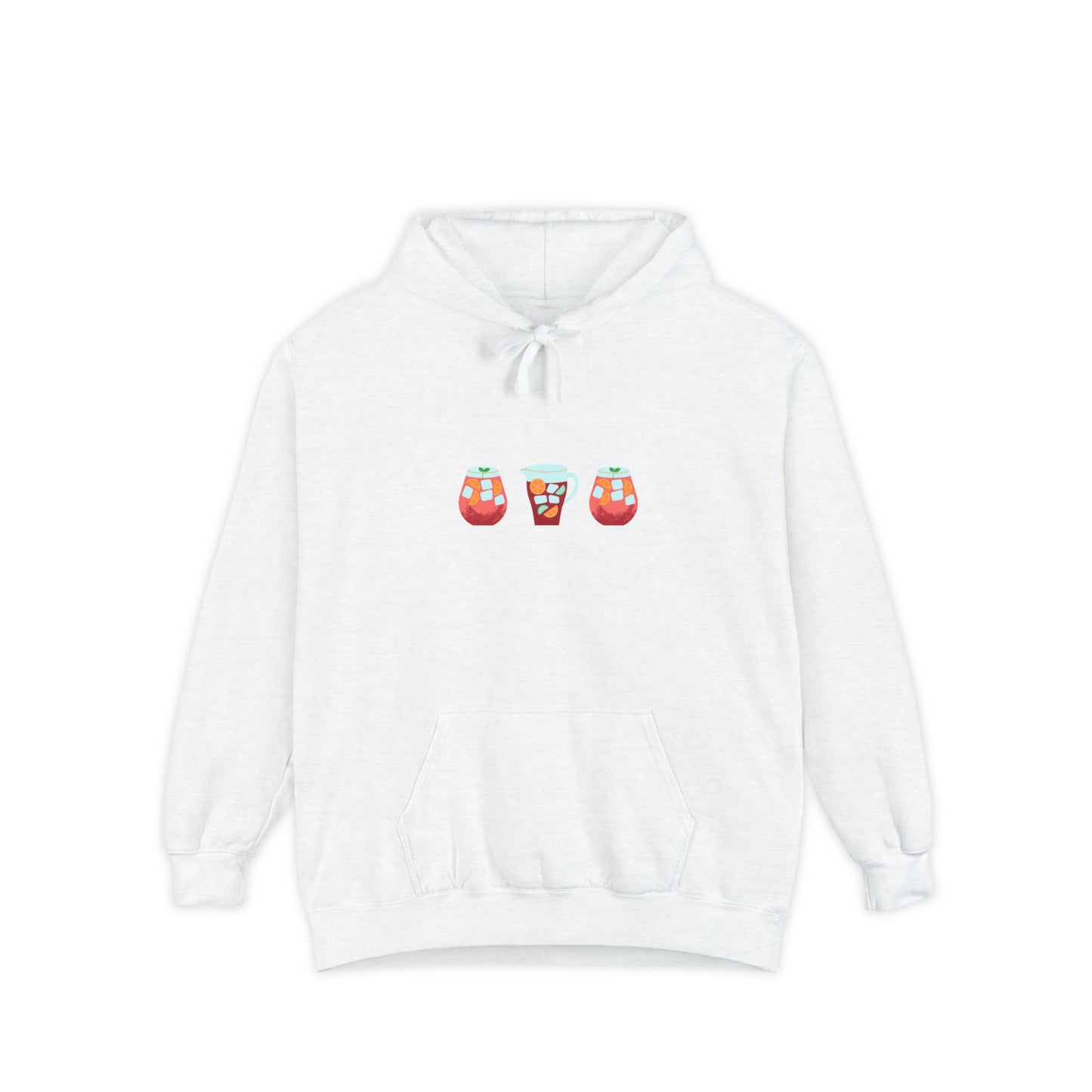Sangria Vibes Hoodie - Chill Unisex Garment-Dyed Sweatshirt, Perfect for Parties, Festivals, Summer Celebrations, Drink Lovers, Cozy Apparel