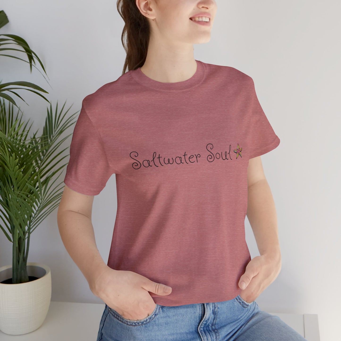 Saltwater Soul Unisex Casual Summer Tee Shirt, Beachwear, Gift for Travelers, Vacation Outfit, Relaxed Style, Trending Store, Cool T-Shirt