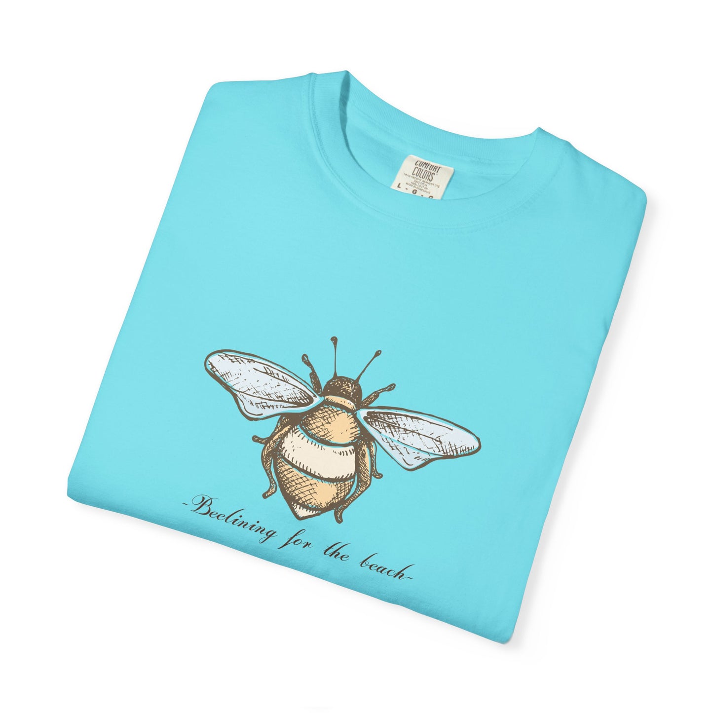 Bee Inspired Unisex Garment-Dyed T-Shirt | Nature Lover's Tee, Eco-Friendly Gift, Everyday Wear, Unique Bee Design, Spring/Summer Fashion