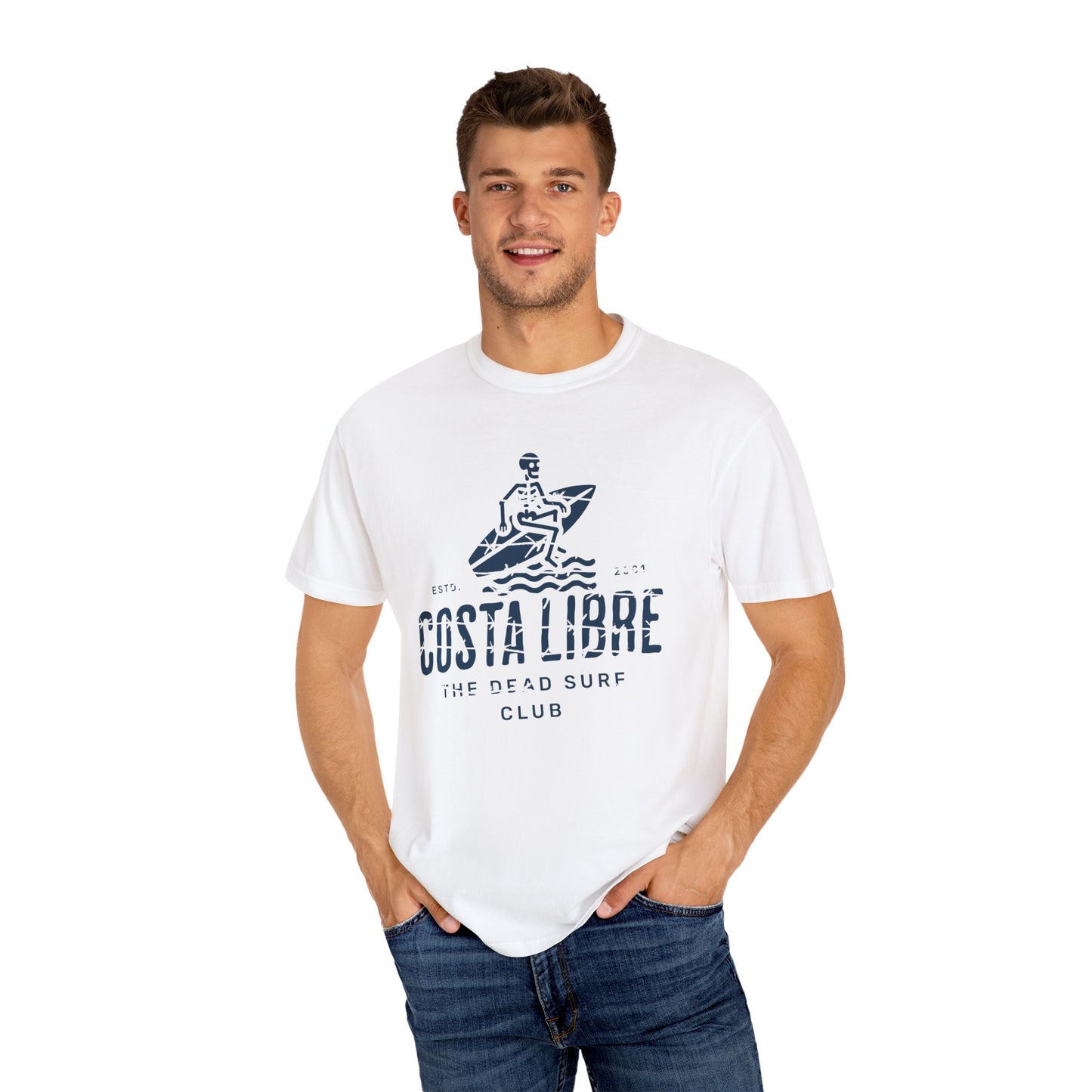Costa Libre Surf T-Shirt, Unisex Beachwear, Casual Summer Tee, Coastal Apparel, Gift for Surf Lovers, Vacation Shirt