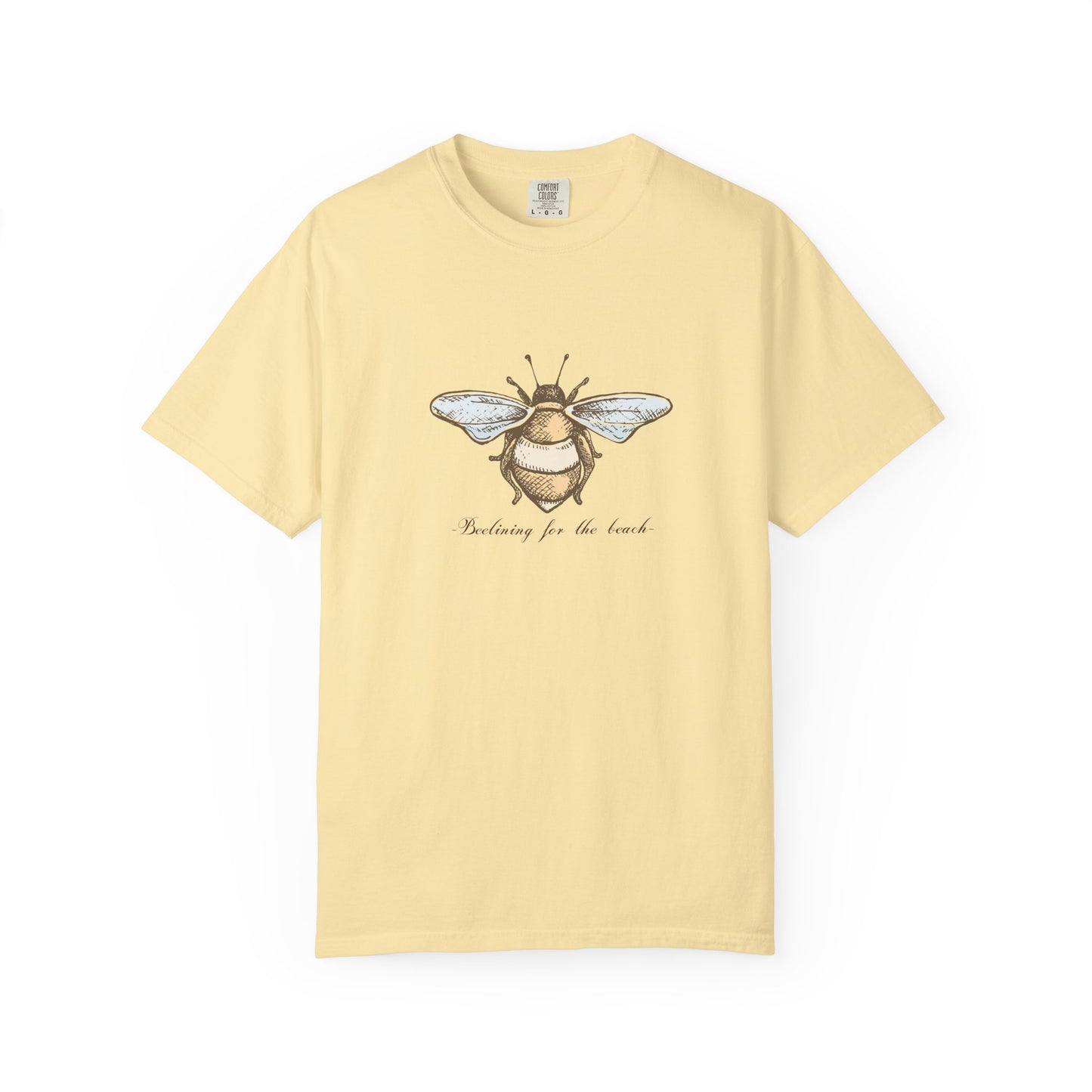 Bee Inspired Unisex Garment-Dyed T-Shirt | Nature Lover's Tee, Eco-Friendly Gift, Everyday Wear, Unique Bee Design, Spring/Summer Fashion