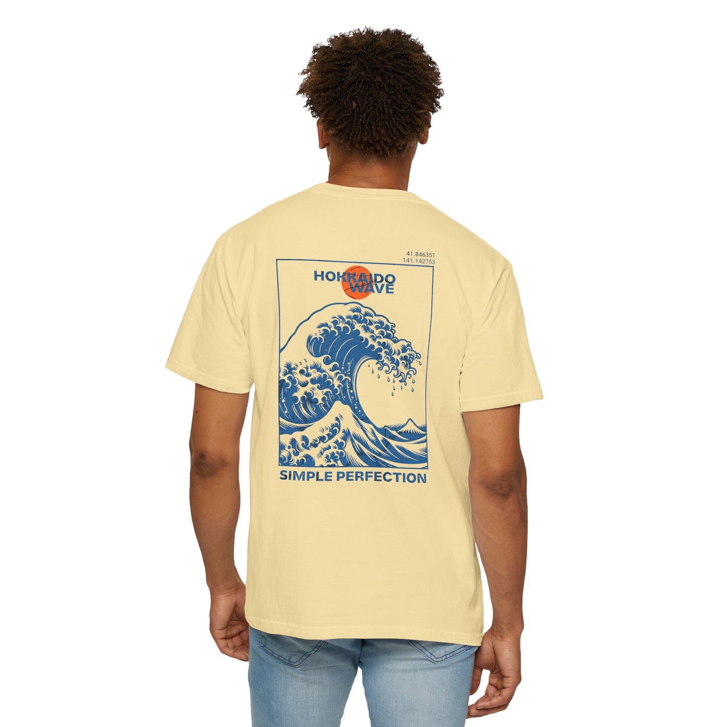Hokkaido Wave Graphic Tee - Casual Unisex Shirt, Eco-Friendly Apparel, Summer Outfit, Beach Wear, Gift for Ocean Lovers