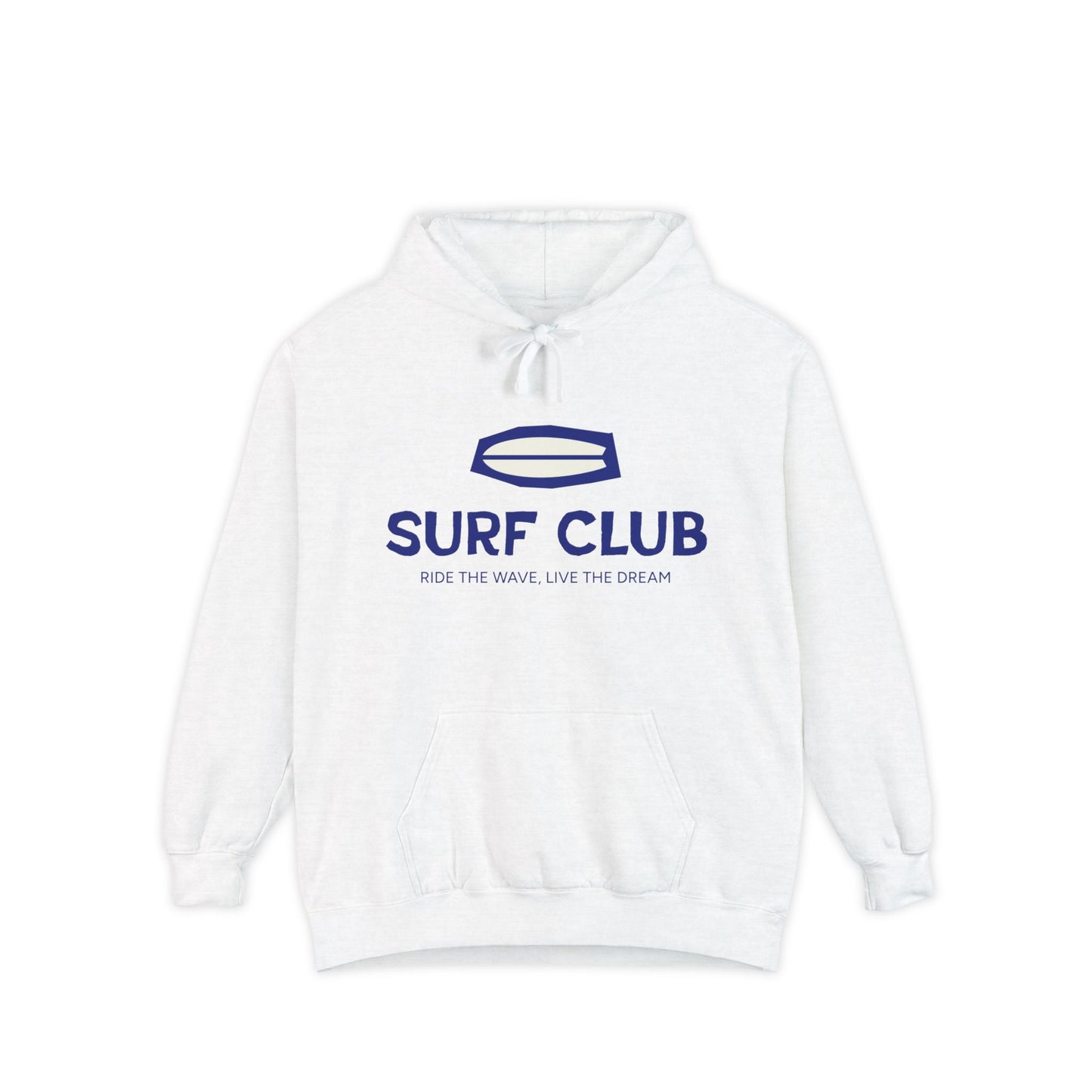 Surf Club Unisex Garment-Dyed Hoodie | Relaxed Fit, Beach Vibes, Casual Wear, Perfect Gift for Surfers, Summer Essential