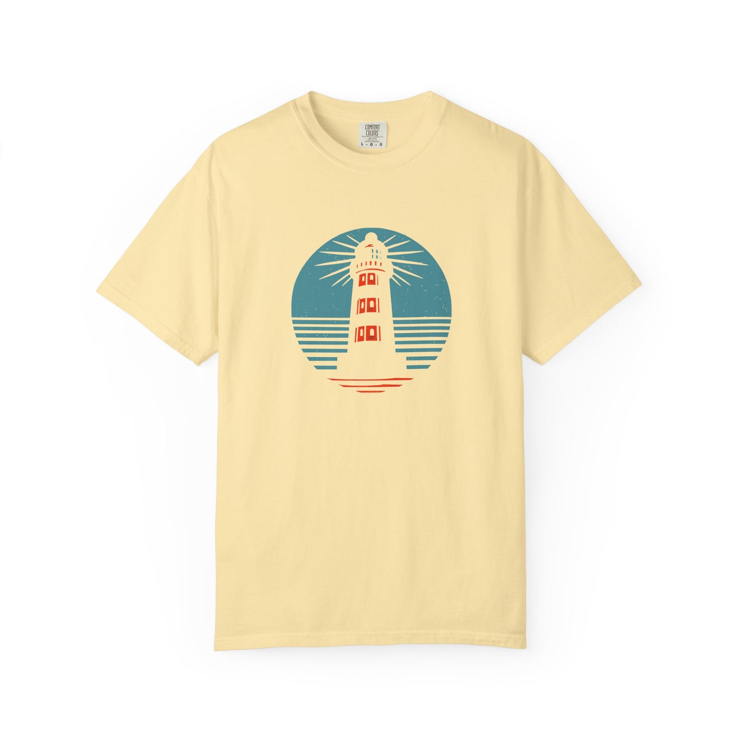 Nautical Lighthouse T-Shirt, Relaxed Fit, Unisex Casual Wear, Summer Style, Unique Gift for Beach Lovers, Adventure Attire