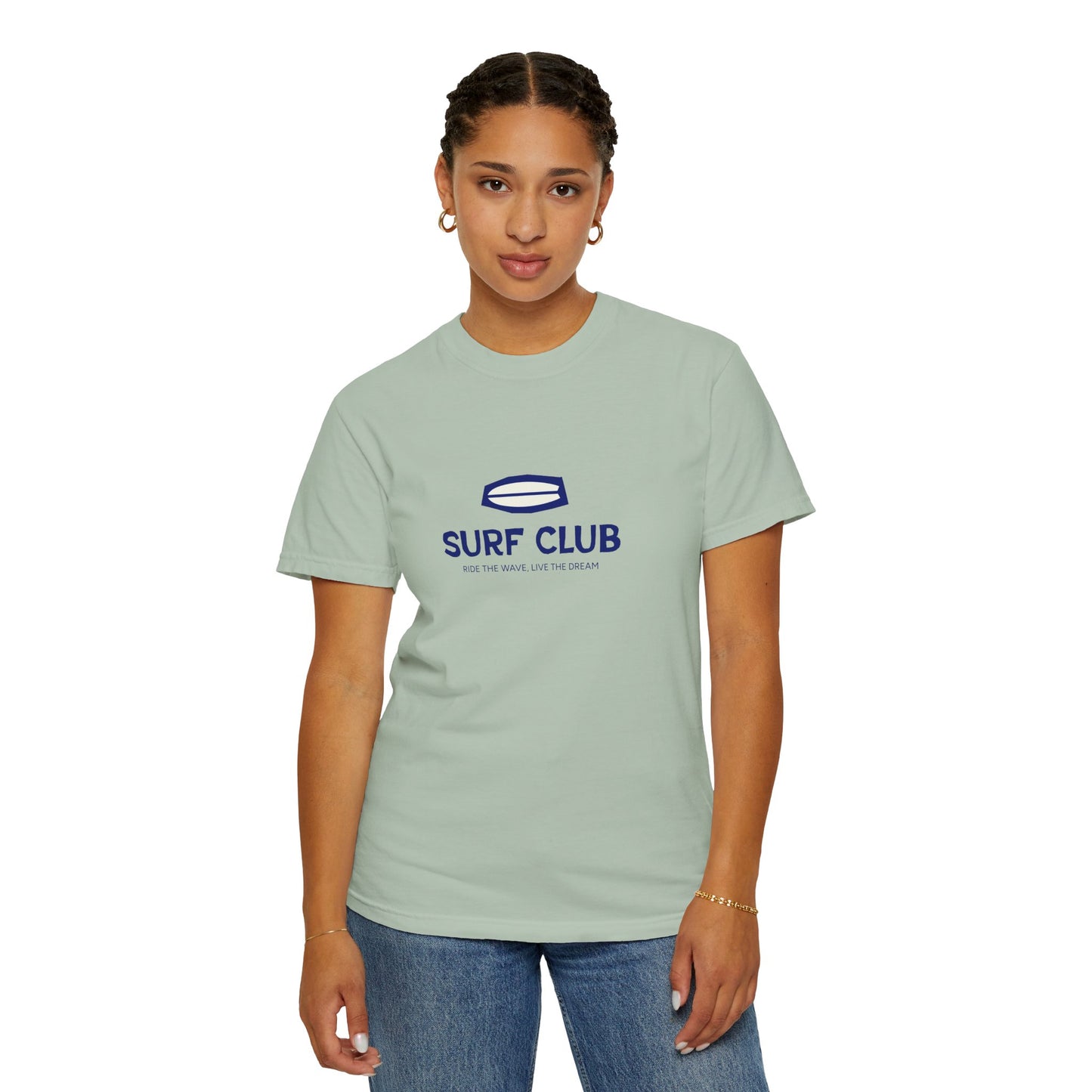 Surf Club Unisex Garment-Dyed T-shirt | Casual Beachwear, Summer Apparel, Surfing Gift, Vacation Outfit, Relaxed Fit