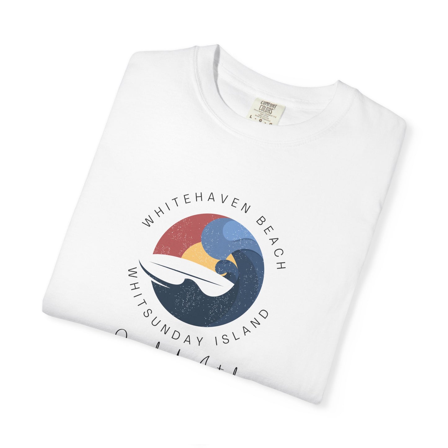 Beach Vibes Garment-Dyed T-shirt, Boho Tee, Unisex Beachwear, Summer Fashion, Gift for Ocean Lovers