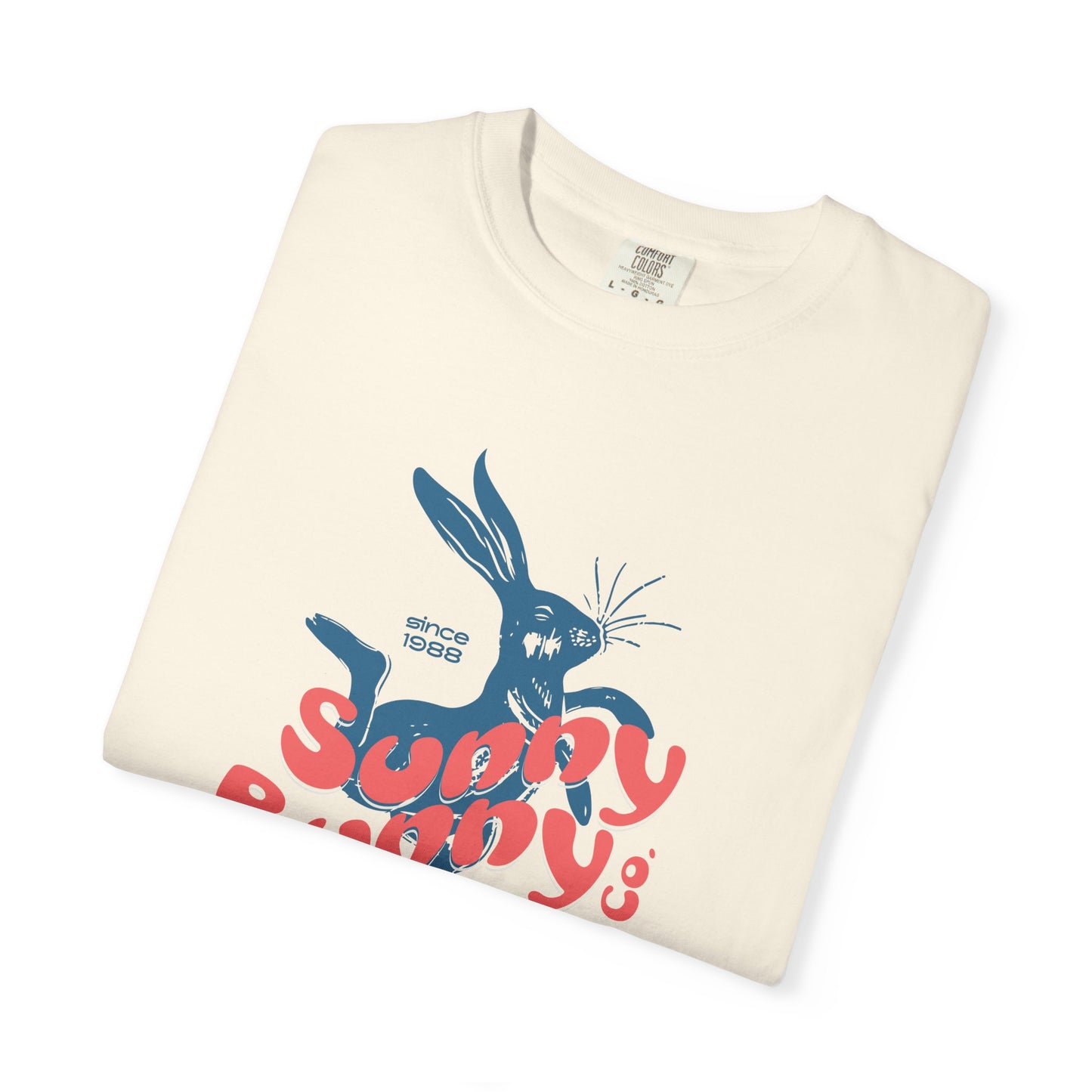 Playful Bunny Surfer Unisex Vintage T-shirt for Surf Lovers, Graphic Tee, Beachwear, Summer Vacay, Unique Gift for Her Or Him