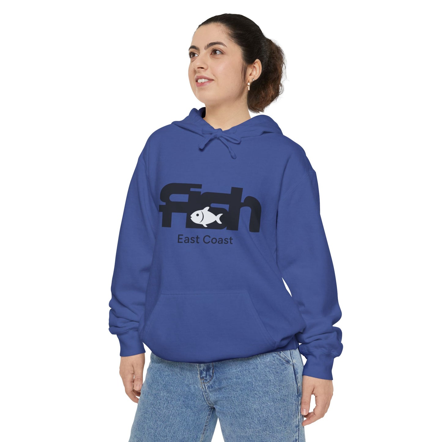 East Coast Fishing Unisex Hoodie, Casual Outdoor Wear, Perfect for Fishing Trips, Gift for Fishermen, Cool Summer Nights