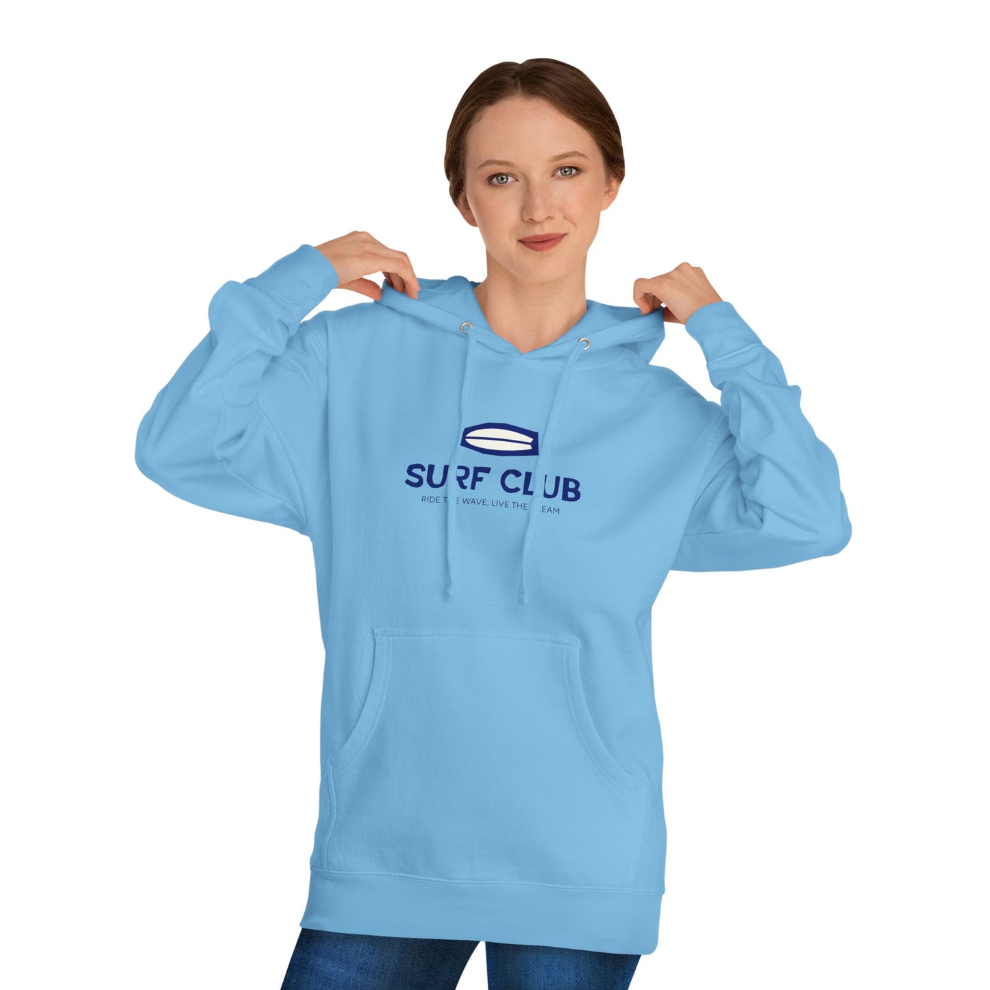 Surf Club Unisex Hooded Sweatshirt, Beach Hoodie, Summer Fashion, Gift for Surfers, Casual Wear, Gift for Beach Lovers