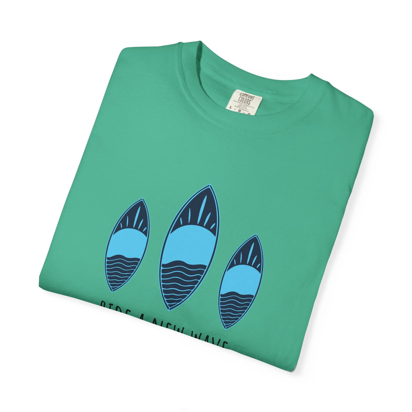 Ride A New Wave T-Shirt, 100% Ring-Spun Garment-Dyed Cotton