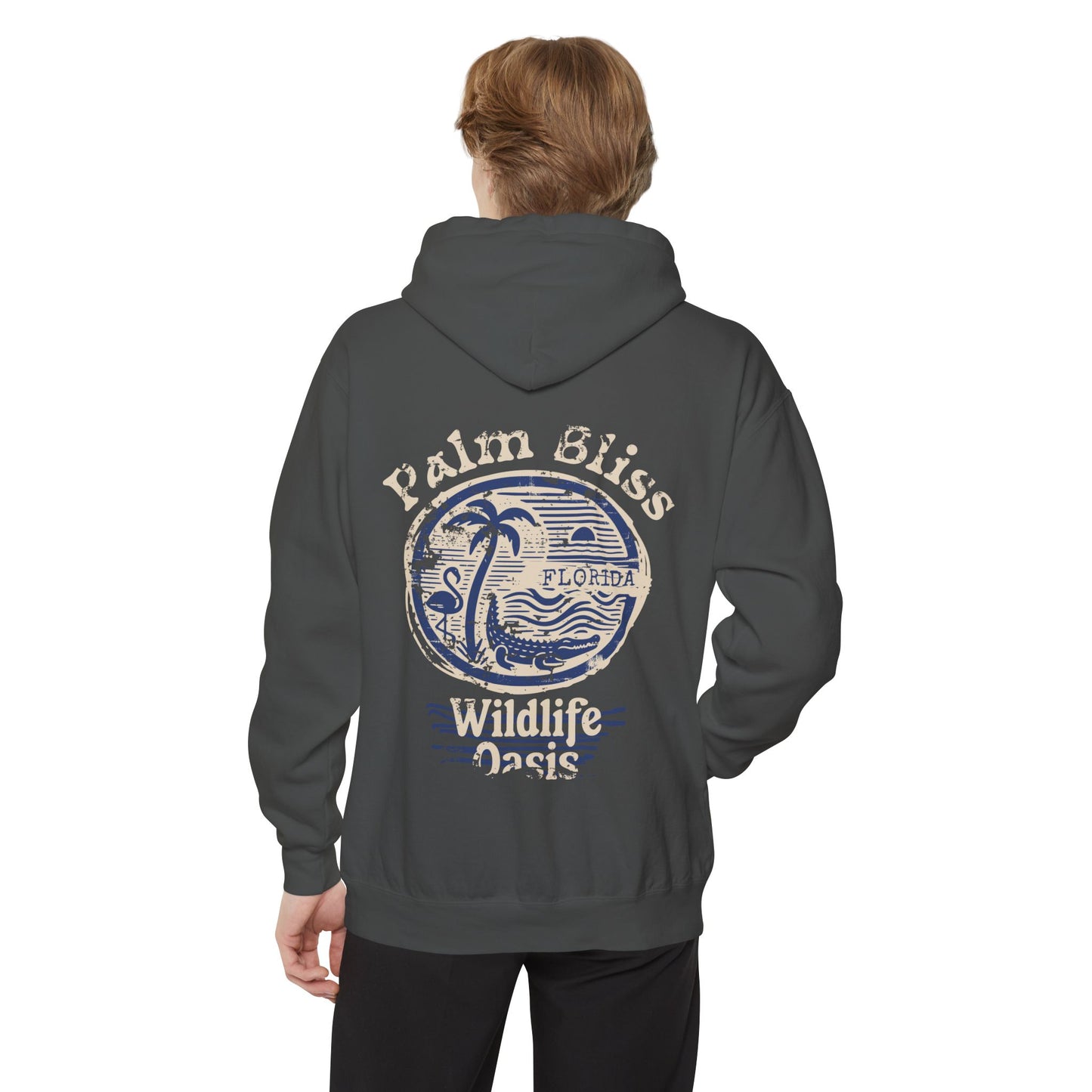 Palm Bliss Cozy Hoodie - Palm Bliss Design, Unisex Casual Pullover, Perfect for Nature Lovers, Gift for Outdoor Enthusiasts, Travel