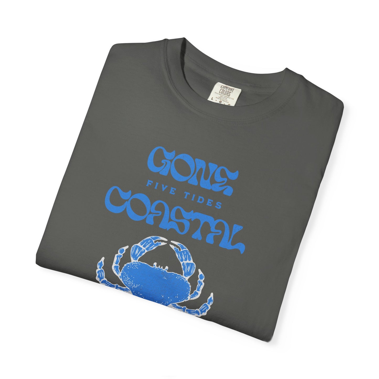 Gone Coastal Crab T-Shirt, 100% Ring-Spun, Garment-Dyed Cotton