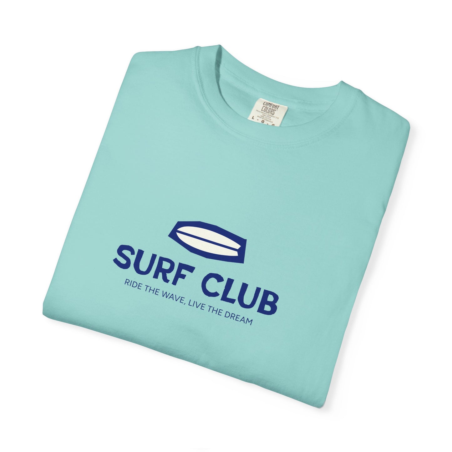 Surf Club Unisex Garment-Dyed T-shirt | Casual Beachwear, Summer Apparel, Surfing Gift, Vacation Outfit, Relaxed Fit