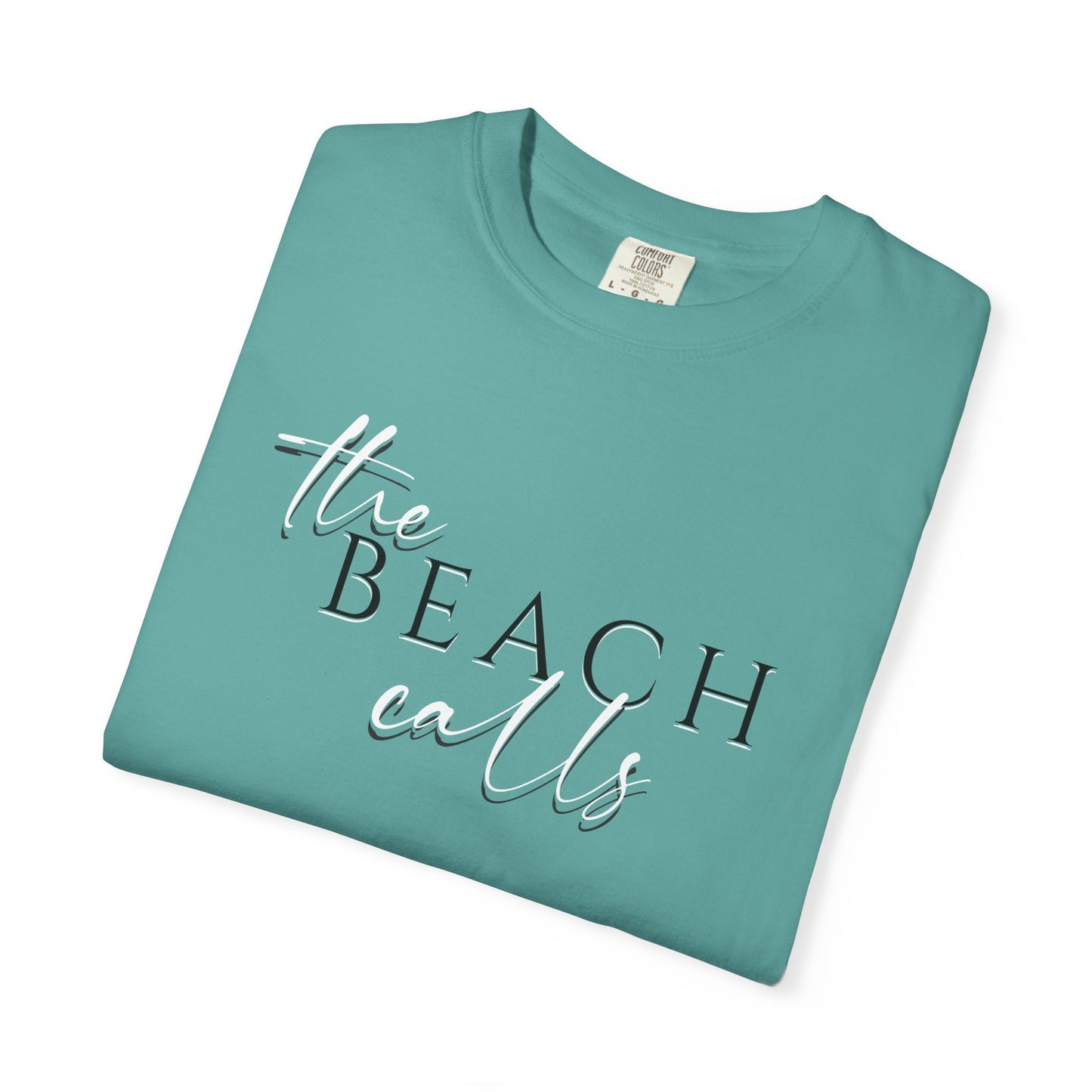 The Beach Calls T-shirt, 100% Ring-Spun Garment-Dyed Cotton