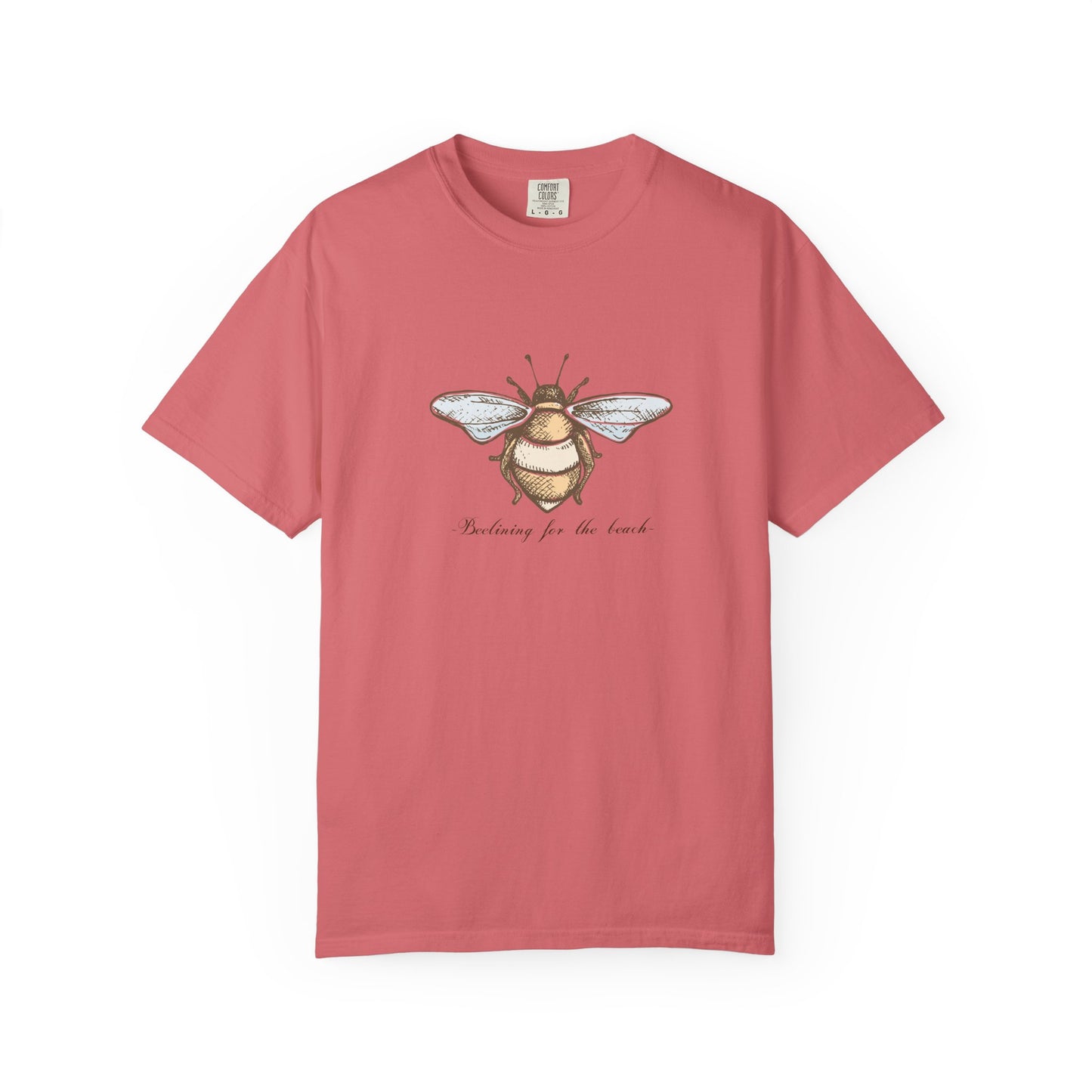 Bee Inspired Unisex Garment-Dyed T-Shirt | Nature Lover's Tee, Eco-Friendly Gift, Everyday Wear, Unique Bee Design, Spring/Summer Fashion