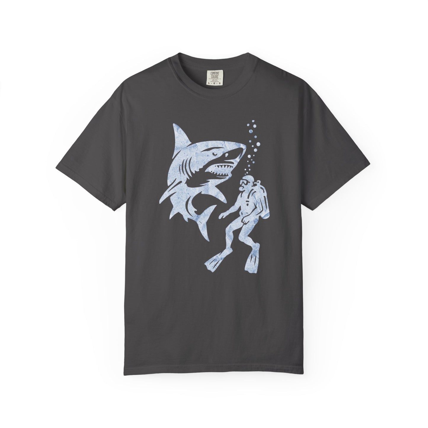 Shark Encounter Unisex T-Shirt | Cool Graphic Tee, Ocean Lover Gift, Beachwear, Summer Fashion, Scuba Diving Apparel