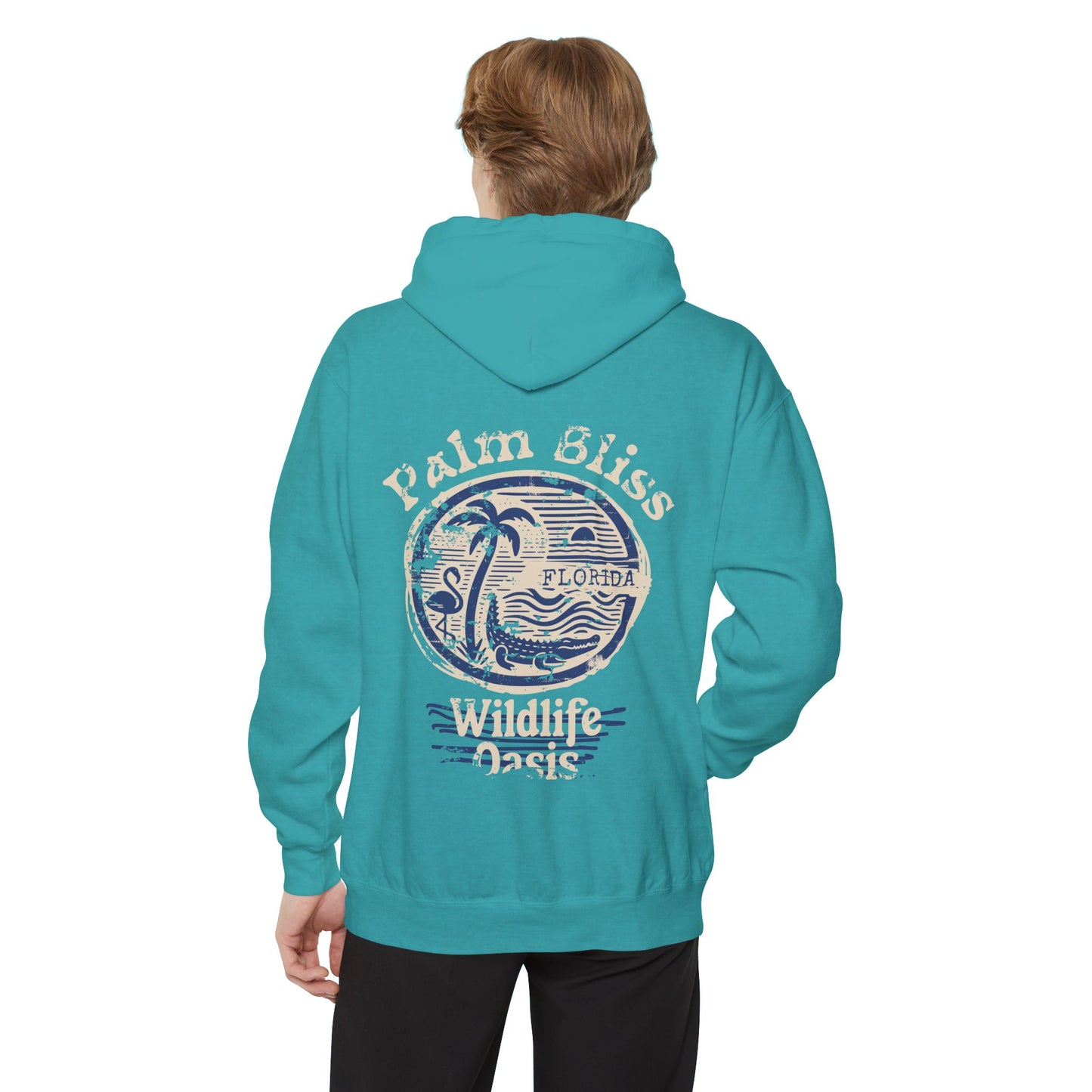 Palm Bliss Cozy Hoodie - Palm Bliss Design, Unisex Casual Pullover, Perfect for Nature Lovers, Gift for Outdoor Enthusiasts, Travel