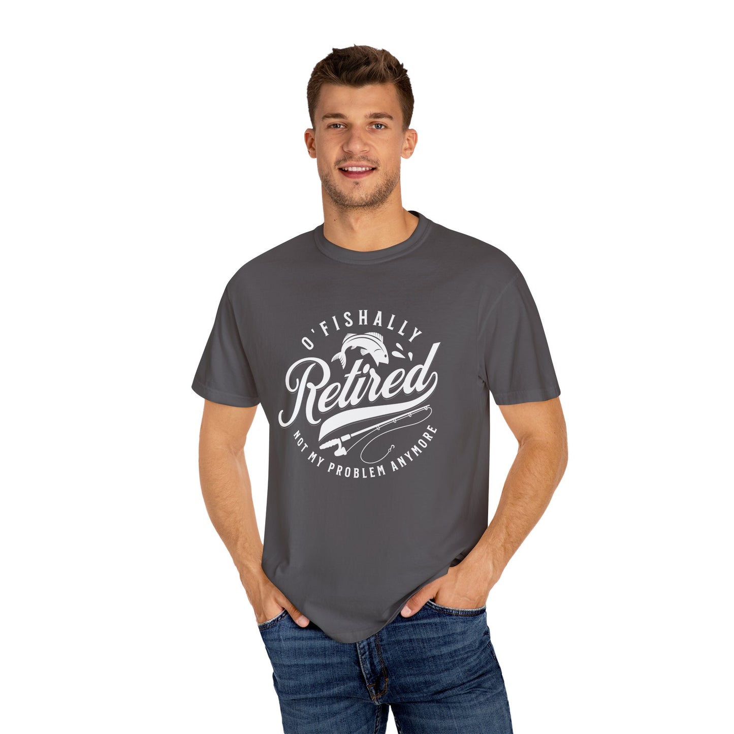 Retro Fishally Retired T-Shirt, Funny Retirement Gift, Unisex Tee for Fishermen, Ocean Lovers, Casual Wear, Birthday Gift