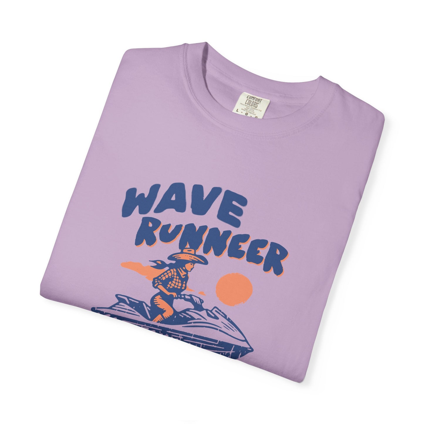 Wave Runner Unisex Garment-Dyed T-Shirt | Beach Vibes, Summer Apparel, Casual Wear, Gift for Him, Adventure Enthusiast