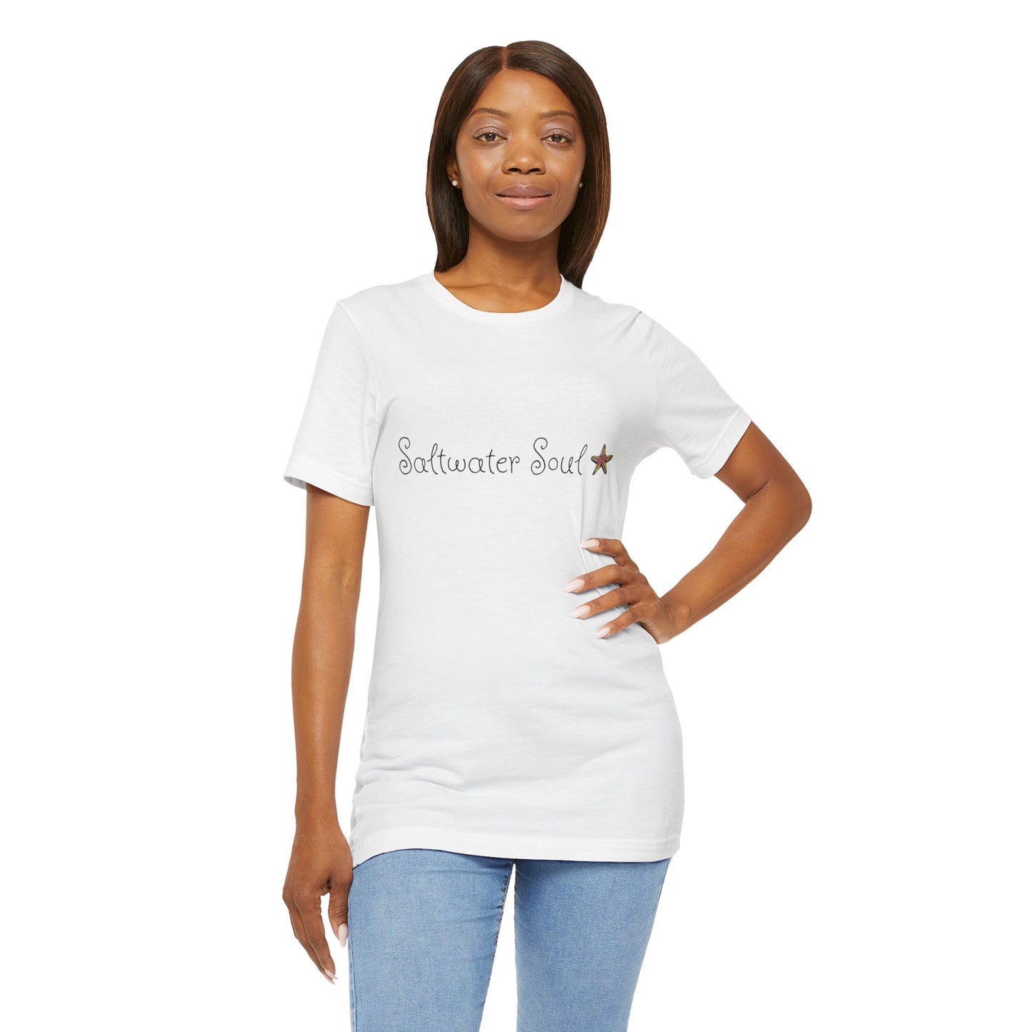 Saltwater Soul Unisex Casual Summer Tee Shirt, Beachwear, Gift for Travelers, Vacation Outfit, Relaxed Style, Trending Store, Cool T-Shirt