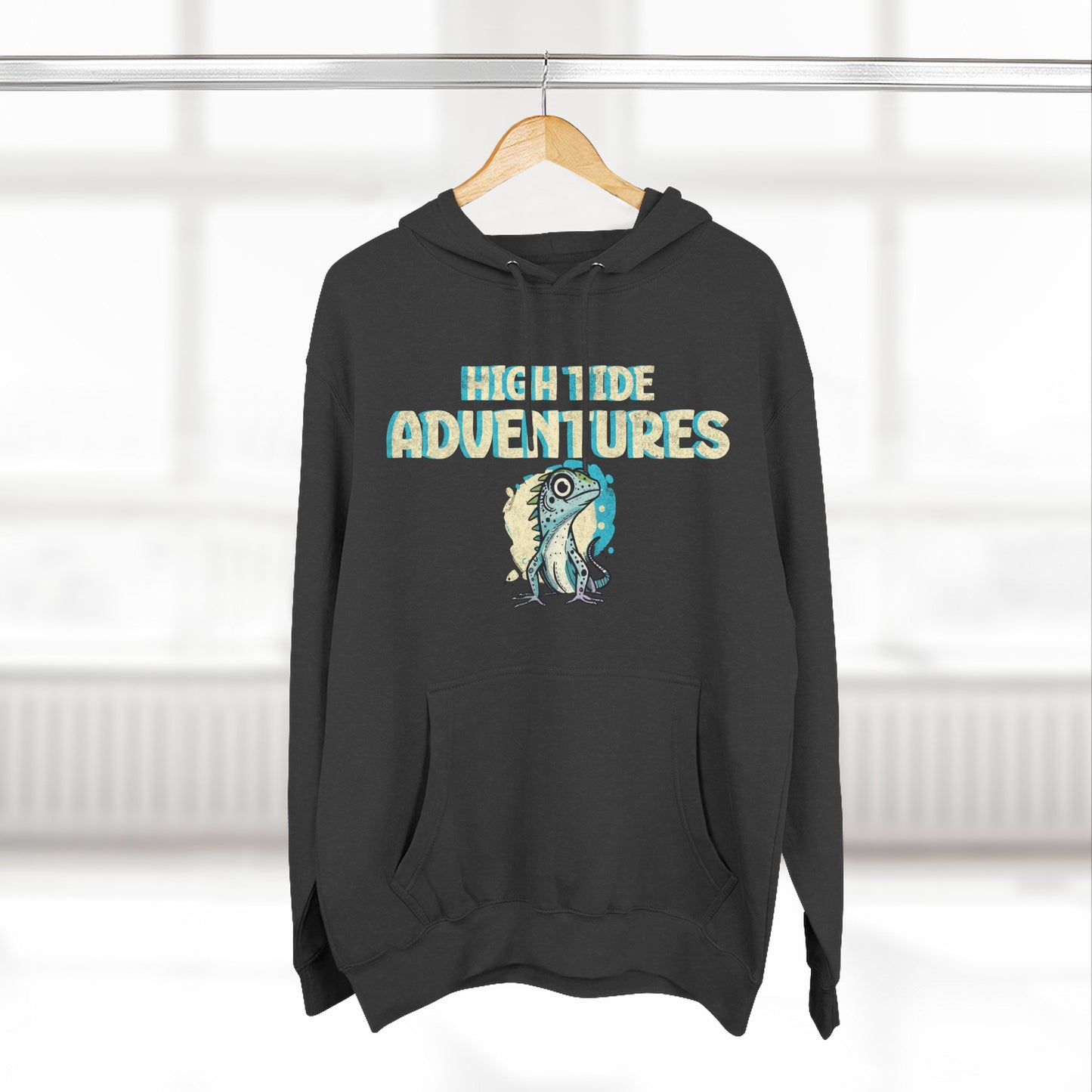 High Tide Adventures Hoodie | Cozy Fleece | Ocean Theme | Perfect for Beach Lovers | Unisex Gift for Adventurers