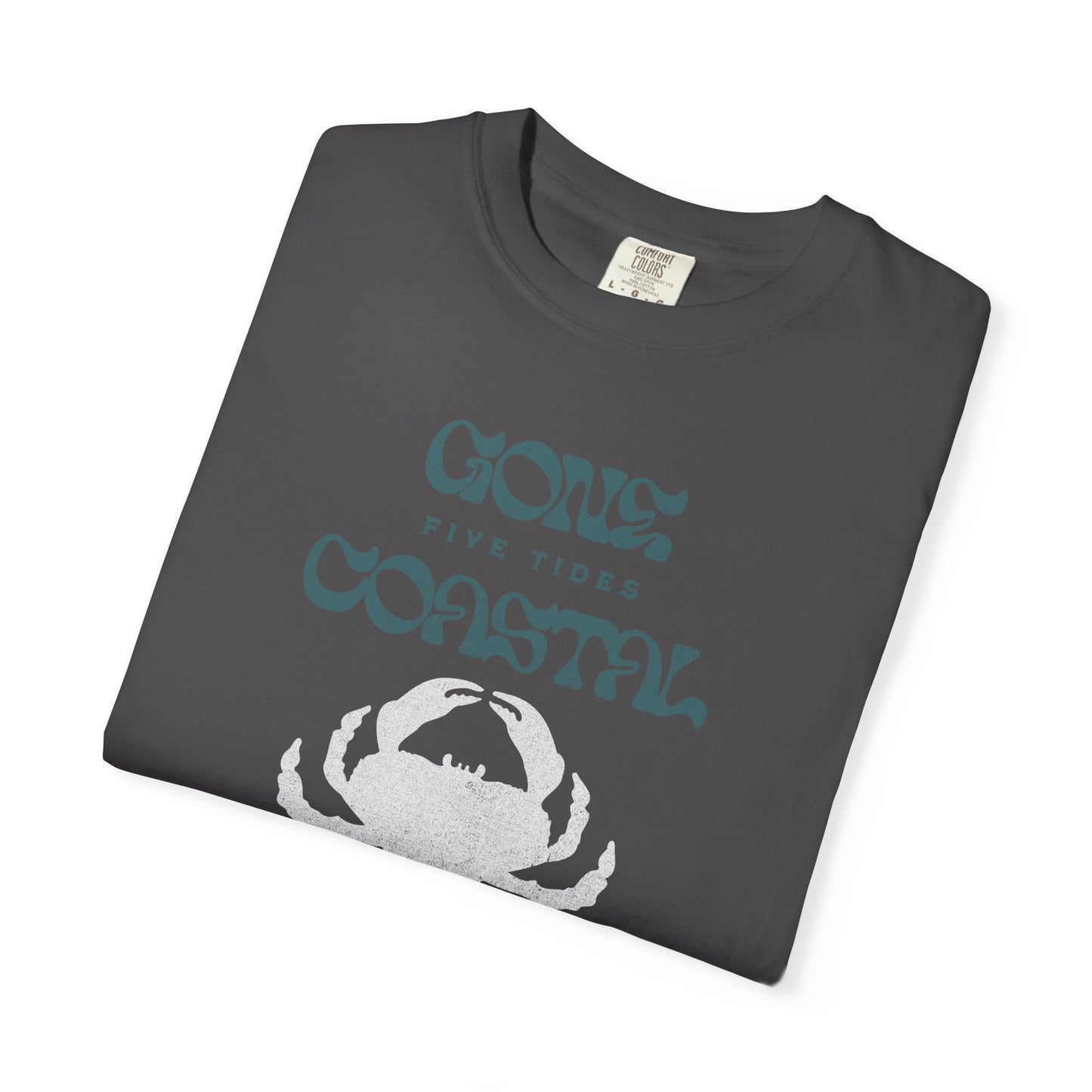 Gone Coastal Crab T-Shirt, 100% Ring-Spun Garment-Dyed Cotton