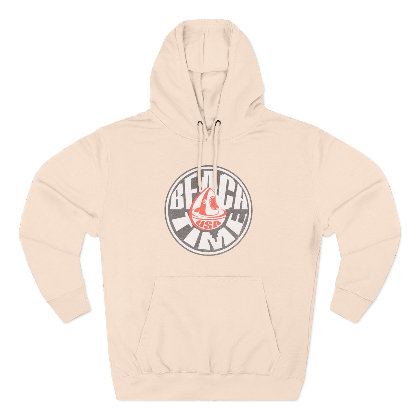 Sun Faded Beach Time Fleece Hoodie - Cozy Casual Wear for Beach Lovers, Perfect for Summer, Gift Idea, Unisex Hoodie, Everyday Comfort