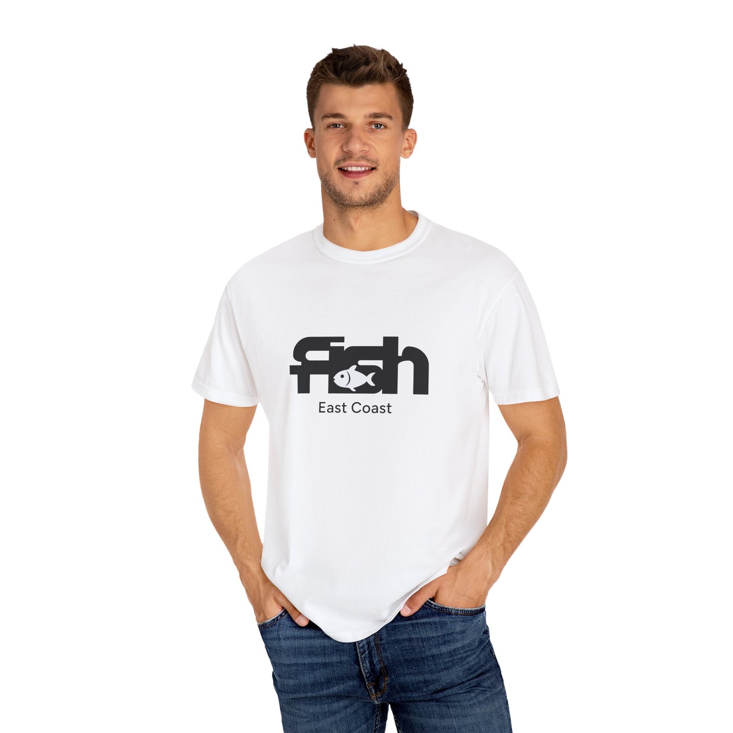 Fish East Coast Mens Graphic T-Shirt, Coastal Summer Tee, Fishing Gift, East Coast Apparel, Casual Beachwear