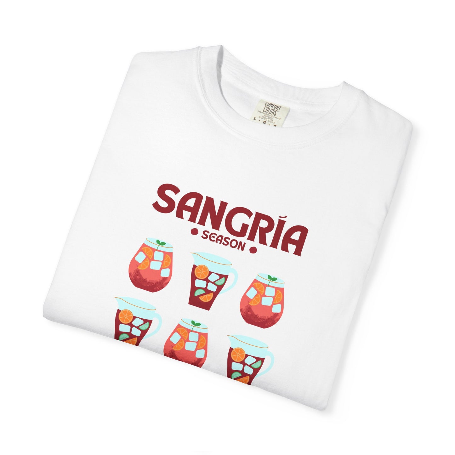 Sangria Season Unisex T-Shirt, Summer Apparel, Party Shirt, Gift for Wine Lovers, Vacation Wear, Fun Casual Tee