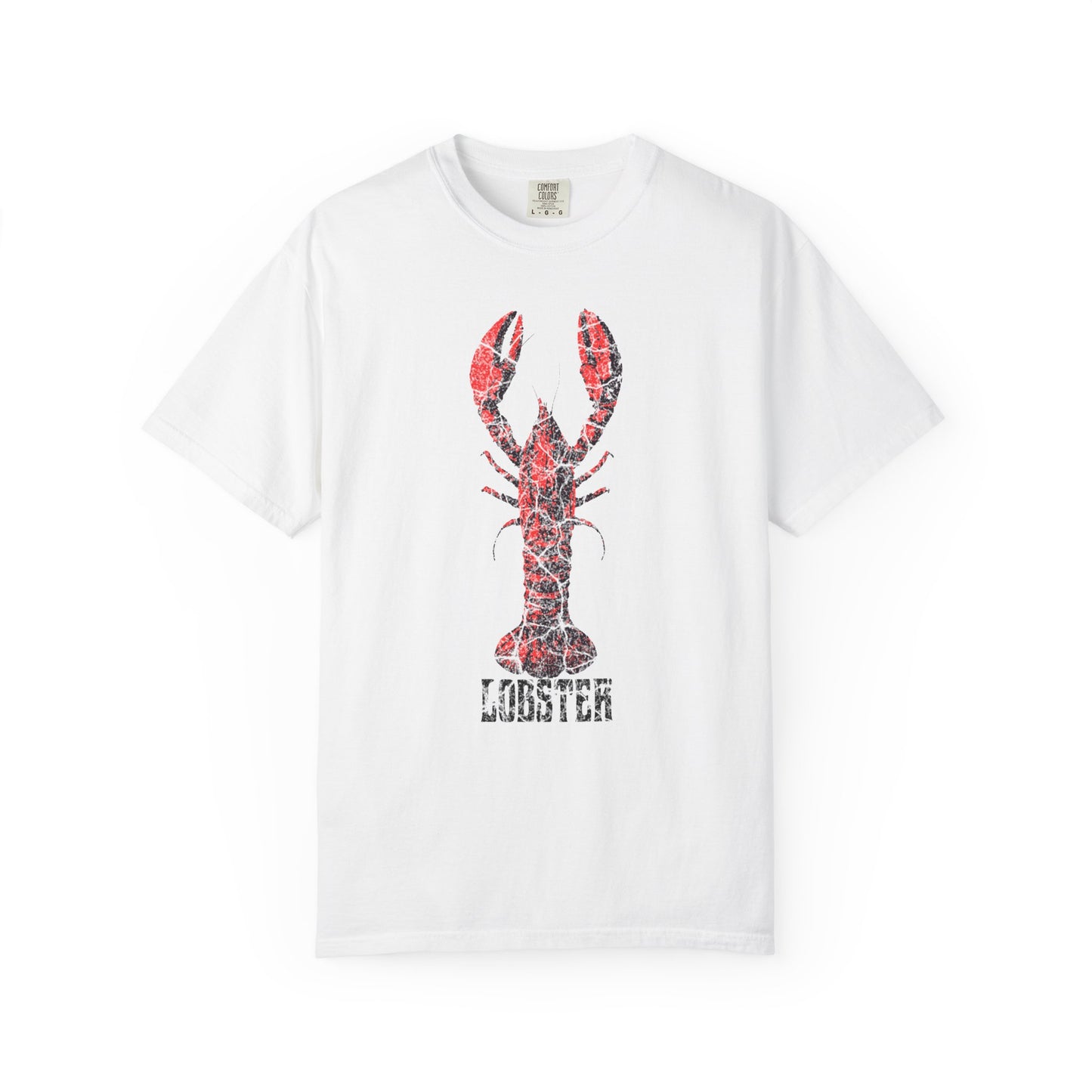 Big Red Lobster Graphic T-Shirt, 100% Ring-Spun Garment-Dyed Cotton